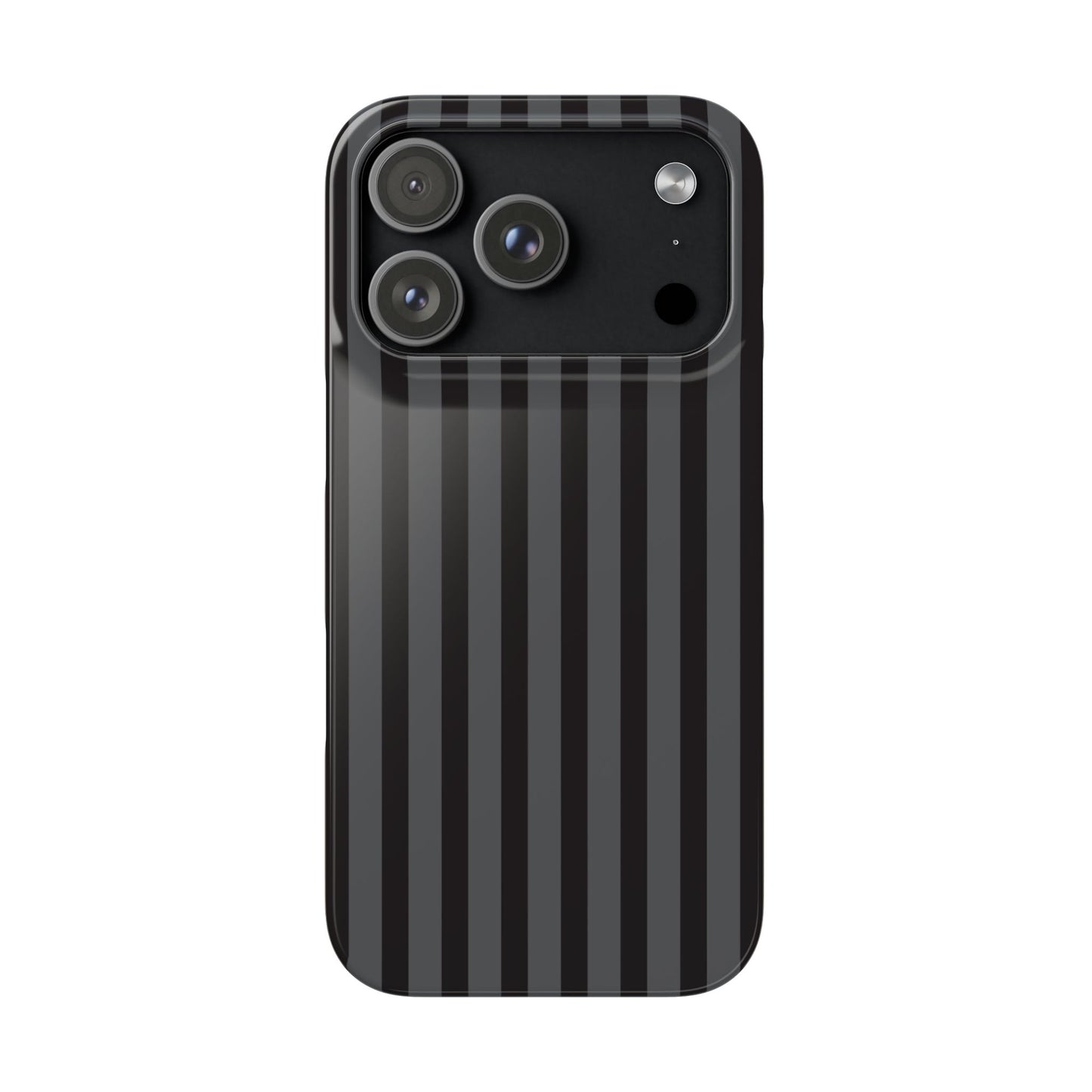 Black Vertical Stripe Snap Phone Case – Slim Protective Cover