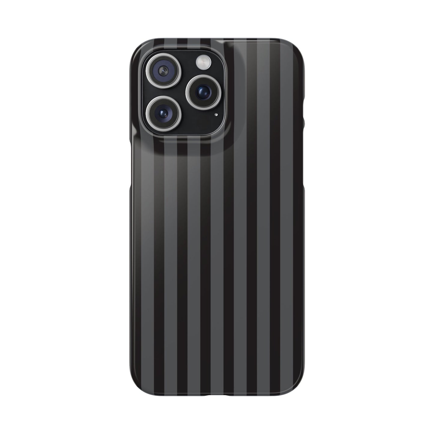 Black Vertical Stripe Snap Phone Case – Slim Protective Cover