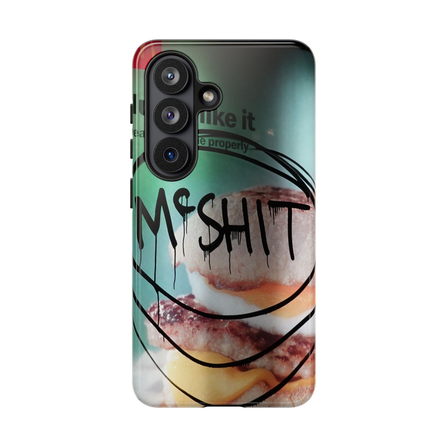 Phone Case — Grunge 'Misfit' Cheeseburger Design