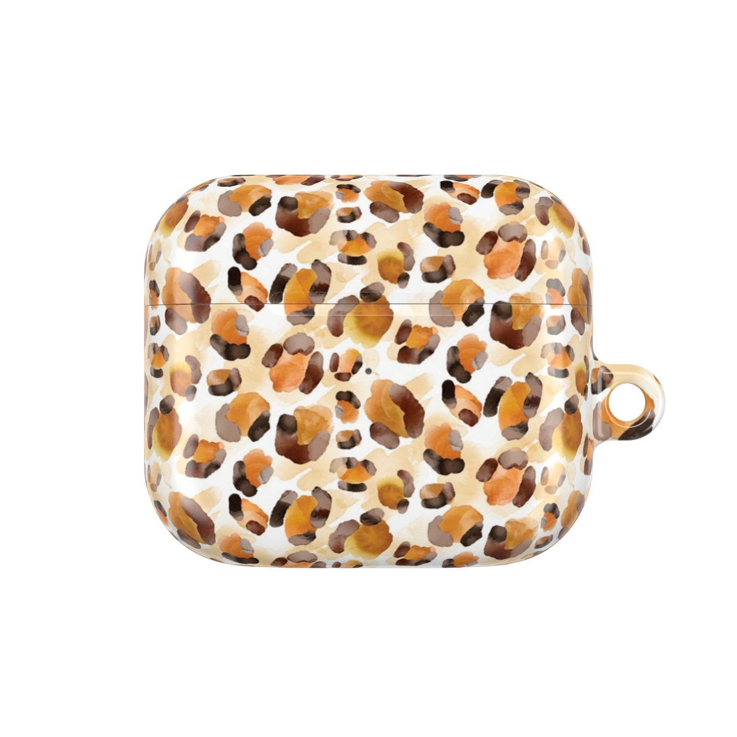 Leopard Print AirPod Case – Tan & Brown Protective Charging Cover
