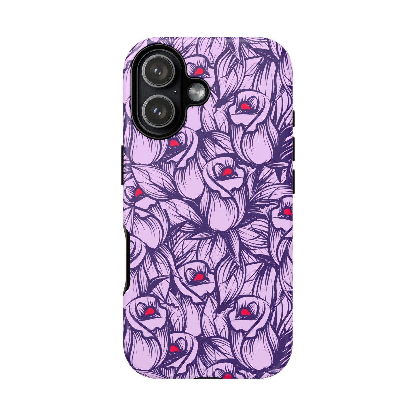 Botanical Floral Purple Rose Phone Case