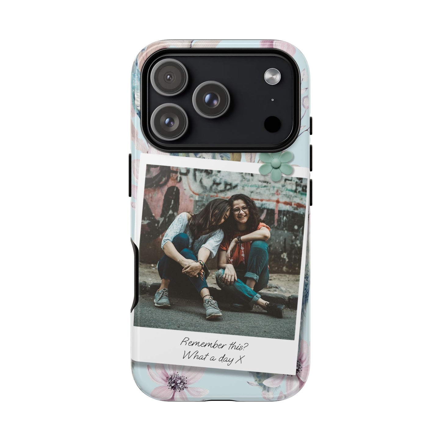 Single Image Personalised Floral Photo Tough Case for Apple iPhone, Samsung Galaxy and Google Pixel.