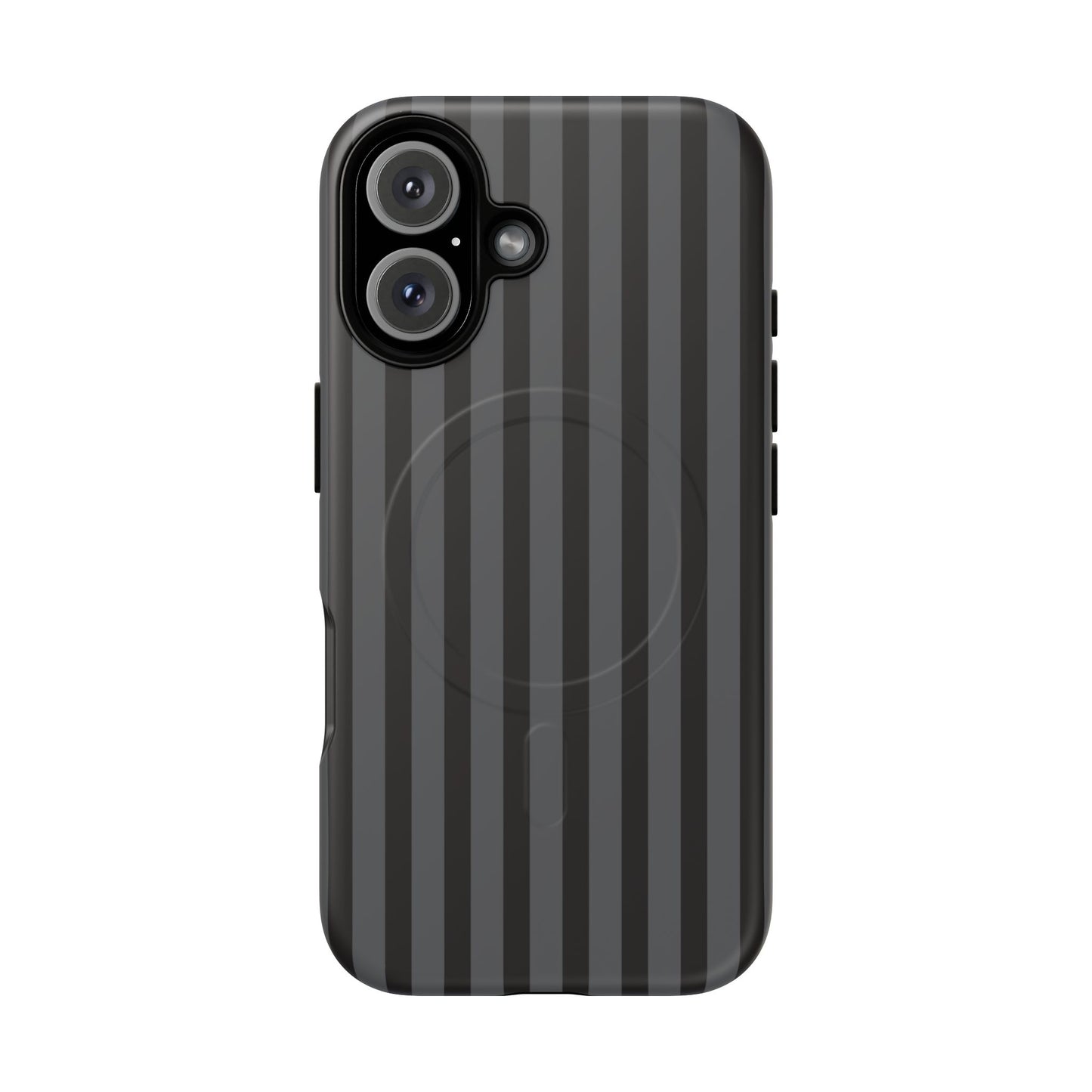 Magnetic Tough Phone Case — Black Stripe Protective Cover