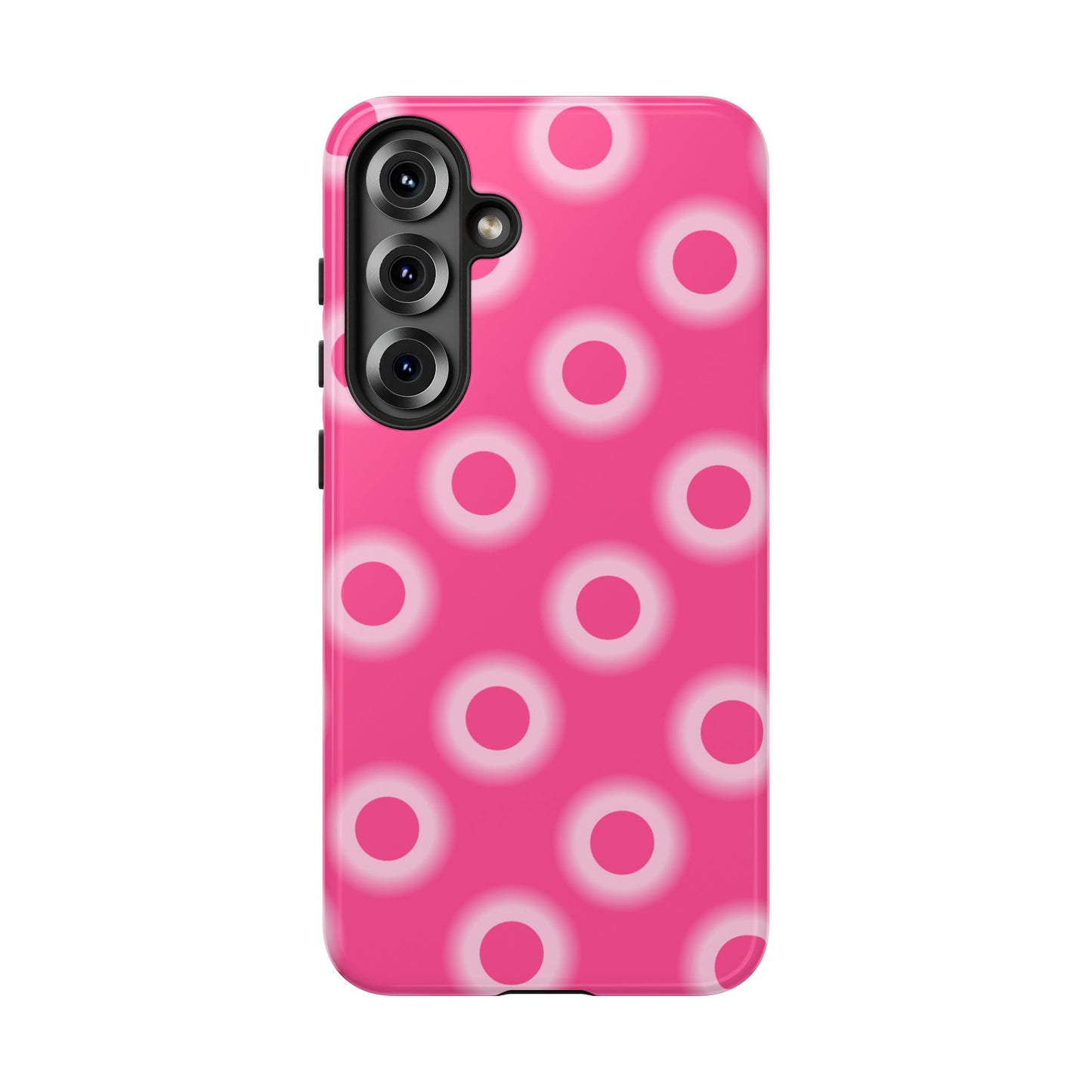 Pink Retro Dot Tough Phone Case