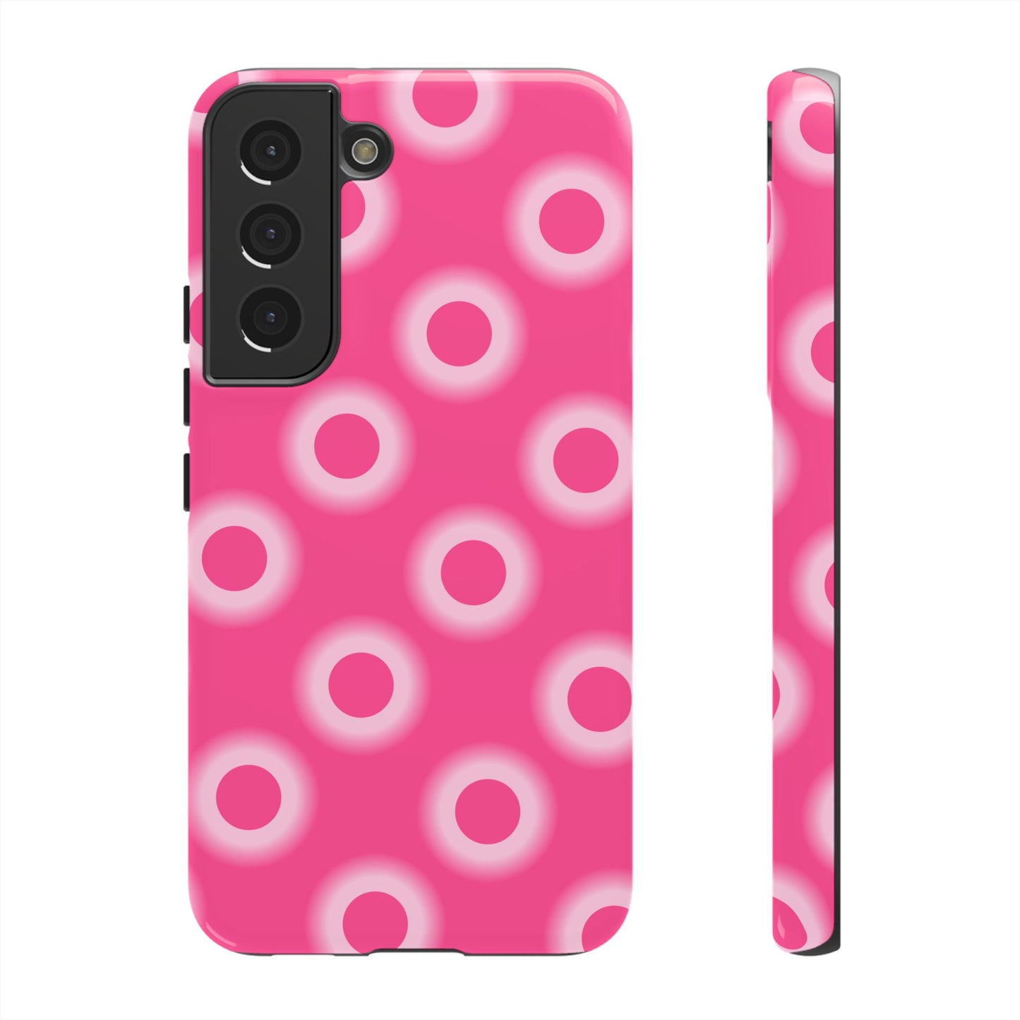 Pink Retro Dot Tough Phone Case