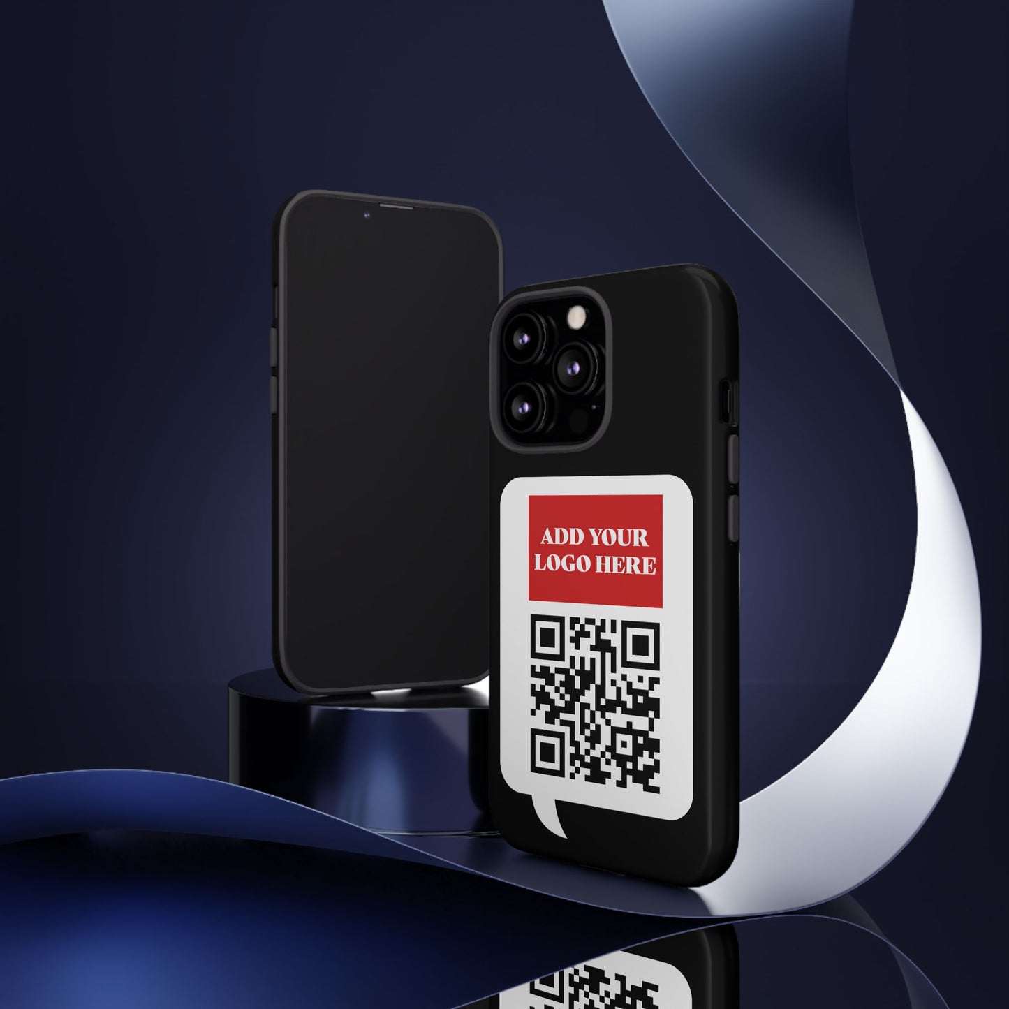 Custom QR Code and Logo Tough Phone Case — Contact Case