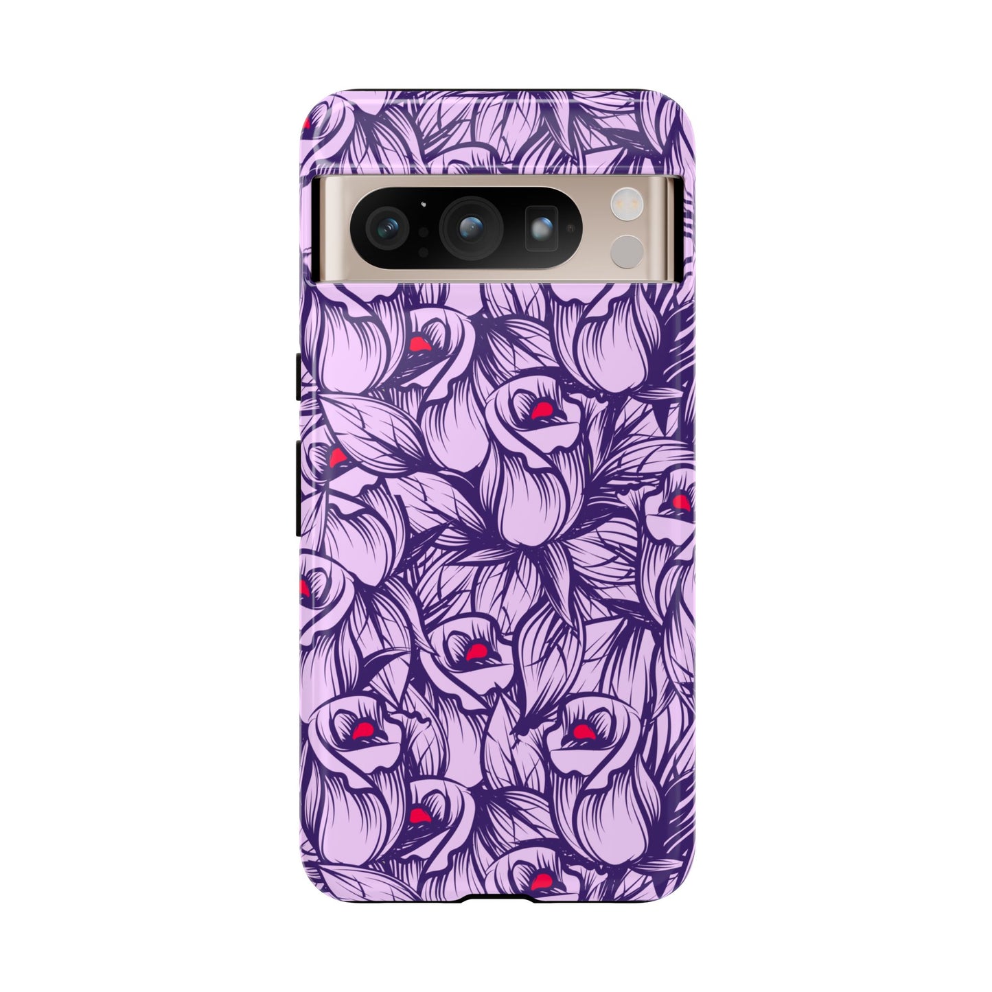 Botanical Floral Purple Rose Phone Case