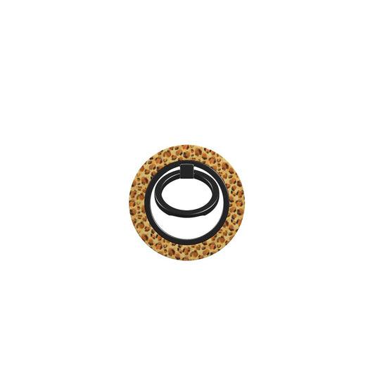 Safari Chic Leopard Print Watercolour Phone Ring Holder