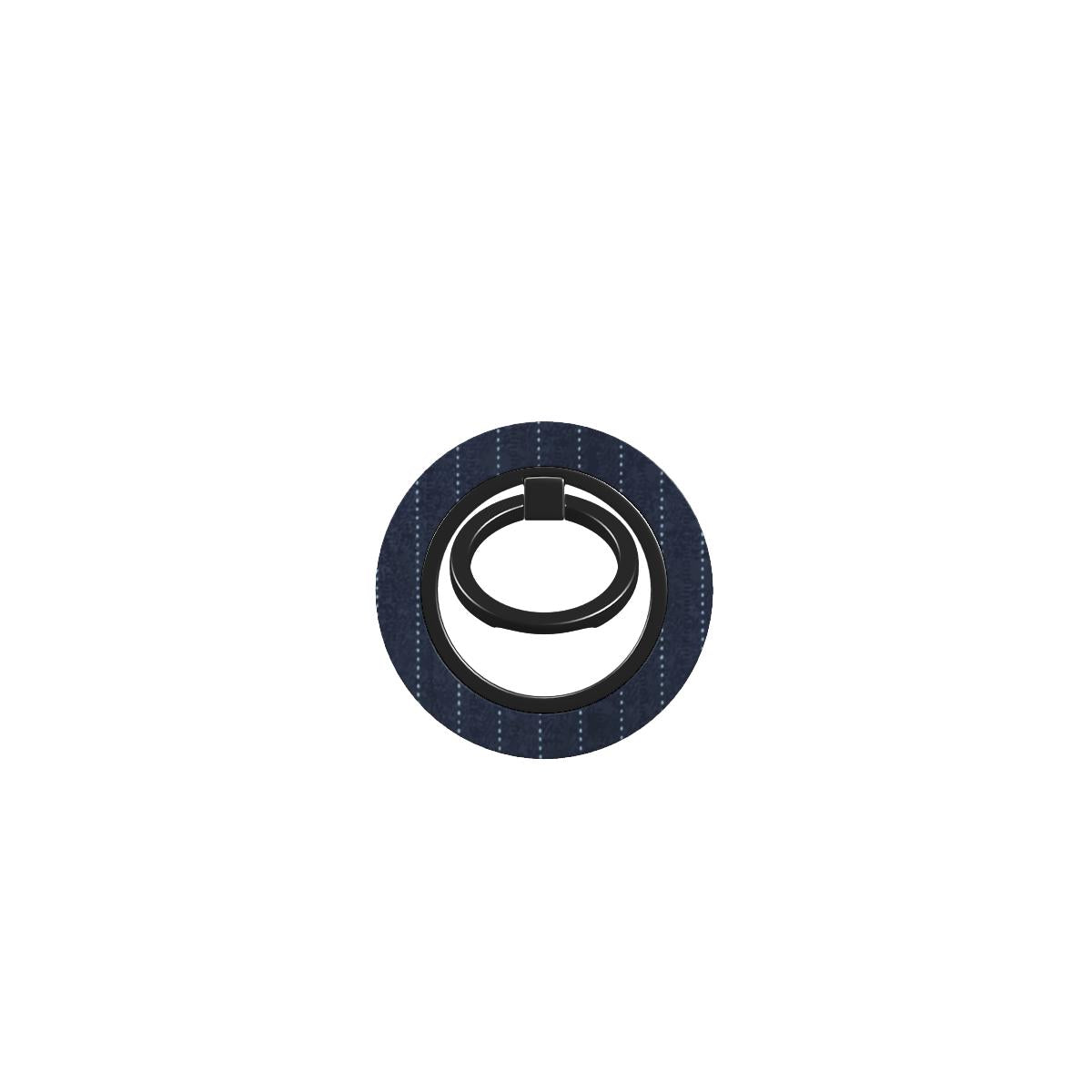 Dark Blue Pinstripe Phone Ring Holder