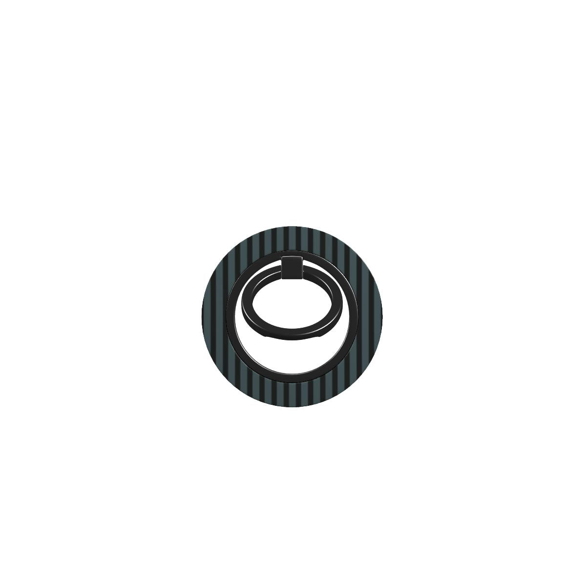 Black and Grey Stripe Phone Ring Holder