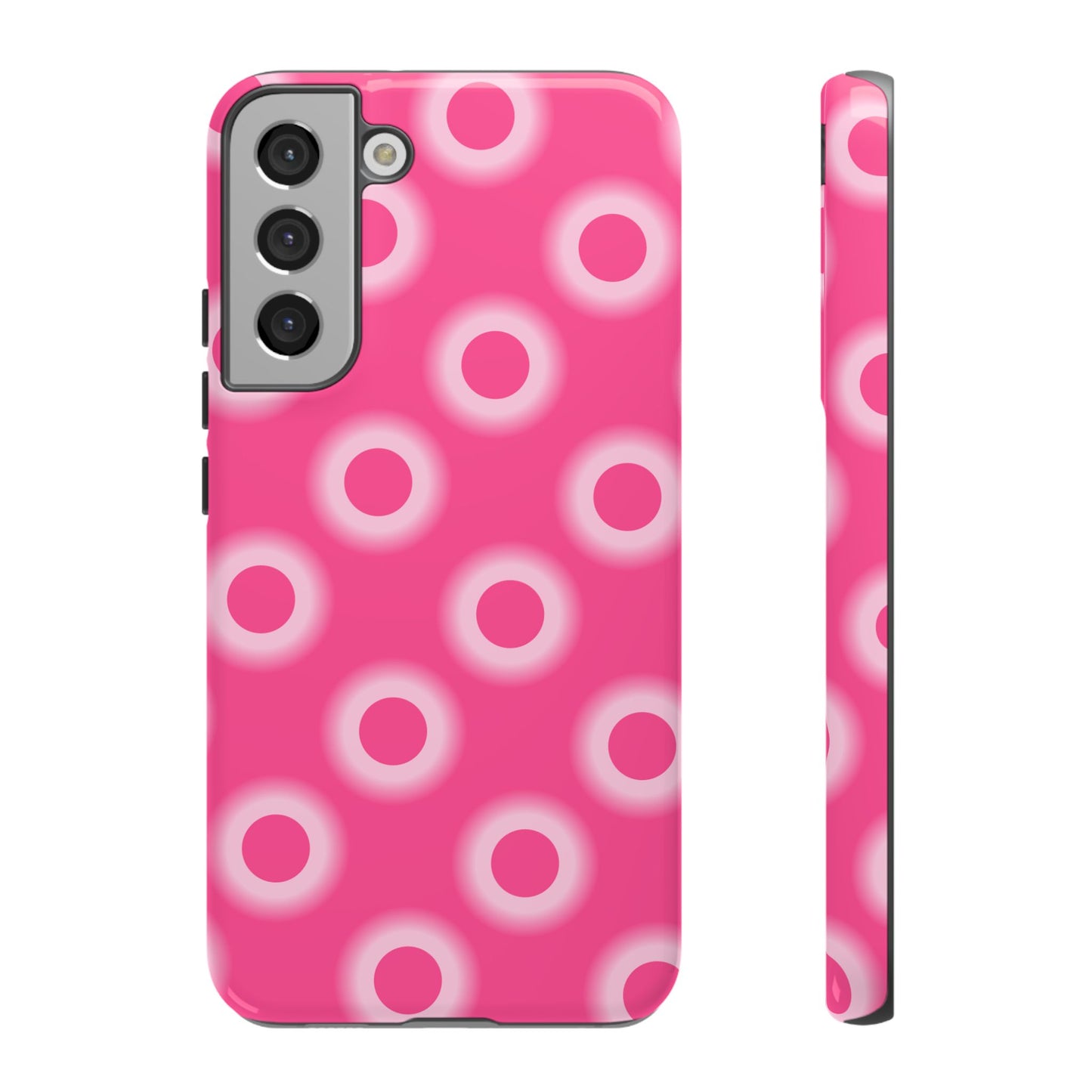 Pink Retro Dot Tough Phone Case