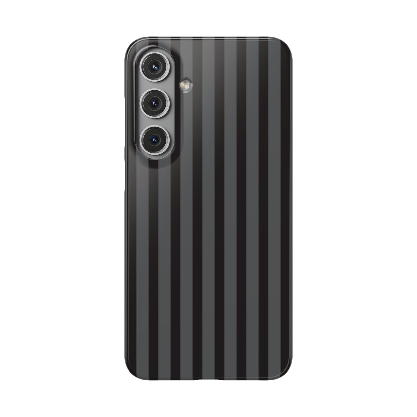 Black Vertical Stripe Snap Phone Case – Slim Protective Cover
