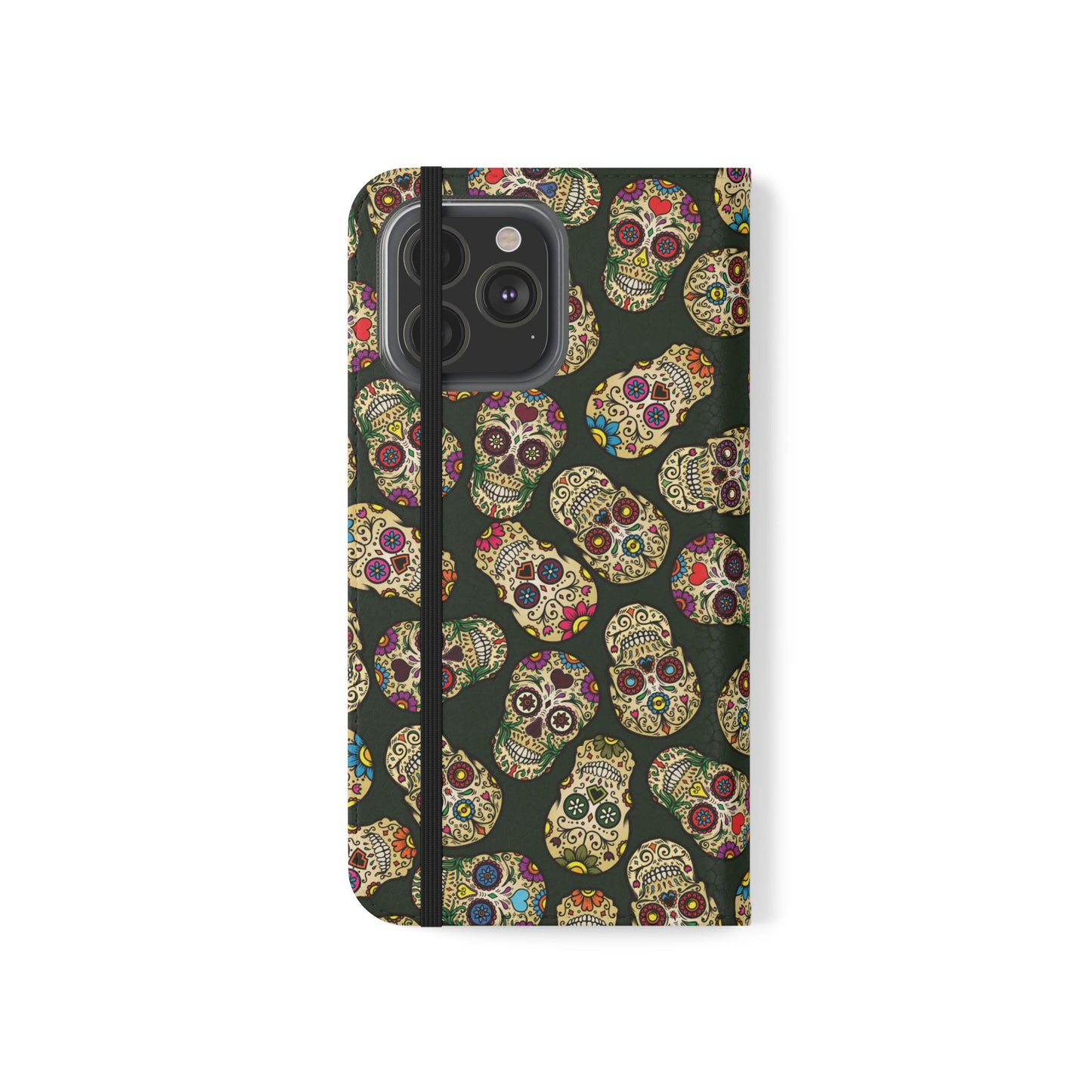 Sugar Skulls Flip Phone Case — Flip Wallet Cover