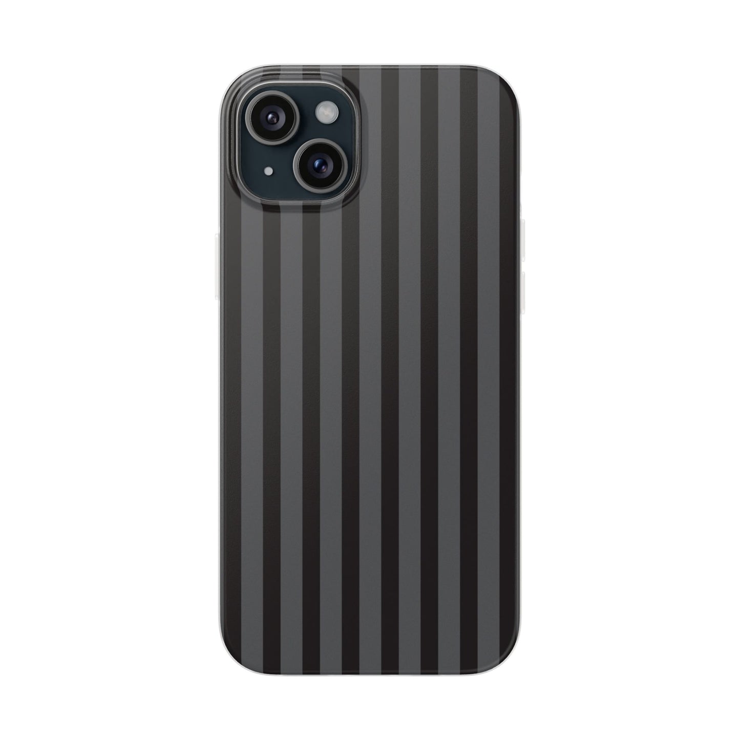Black Stripe Flexible Phone Case for Apple iPhone, Samsung Galaxy.