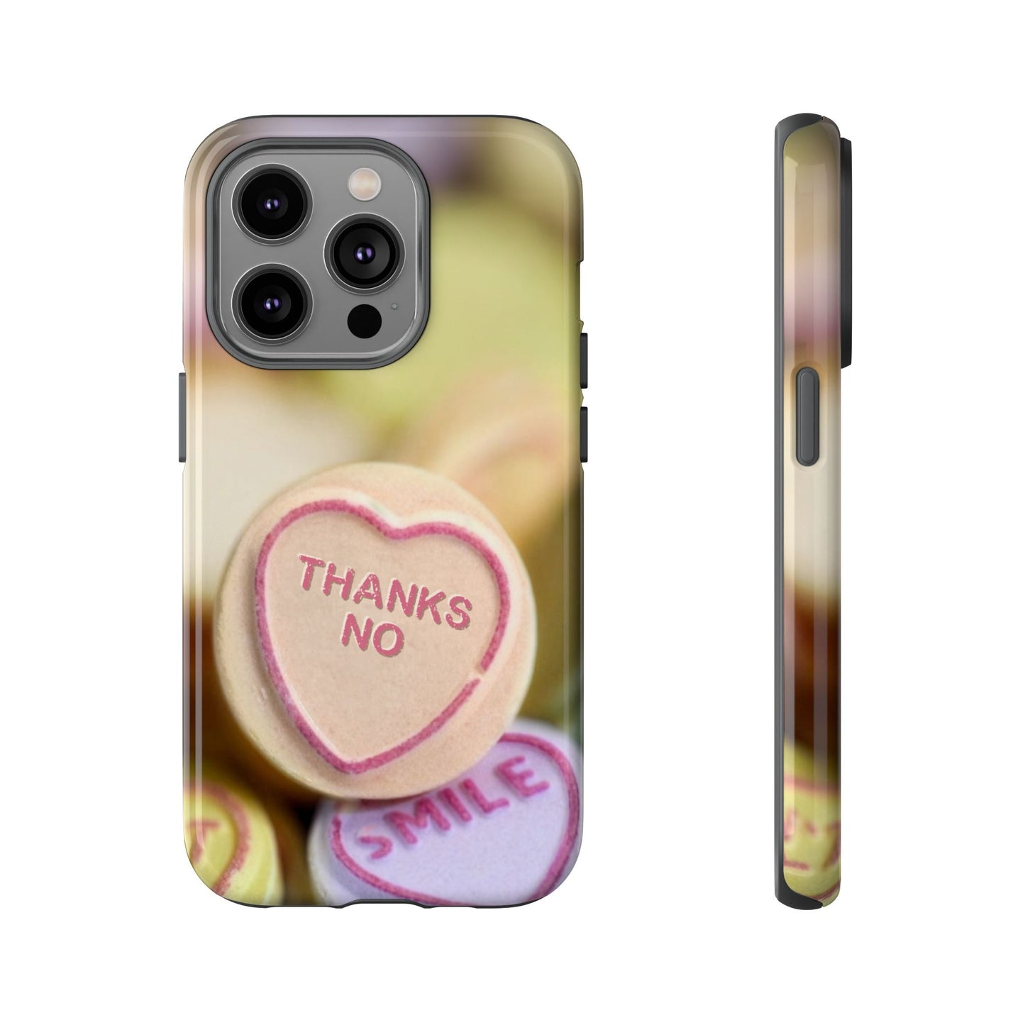 Personalised Love Heart Tough Case for Apple iPhone, Samsung Galaxy and Google Pixel.
