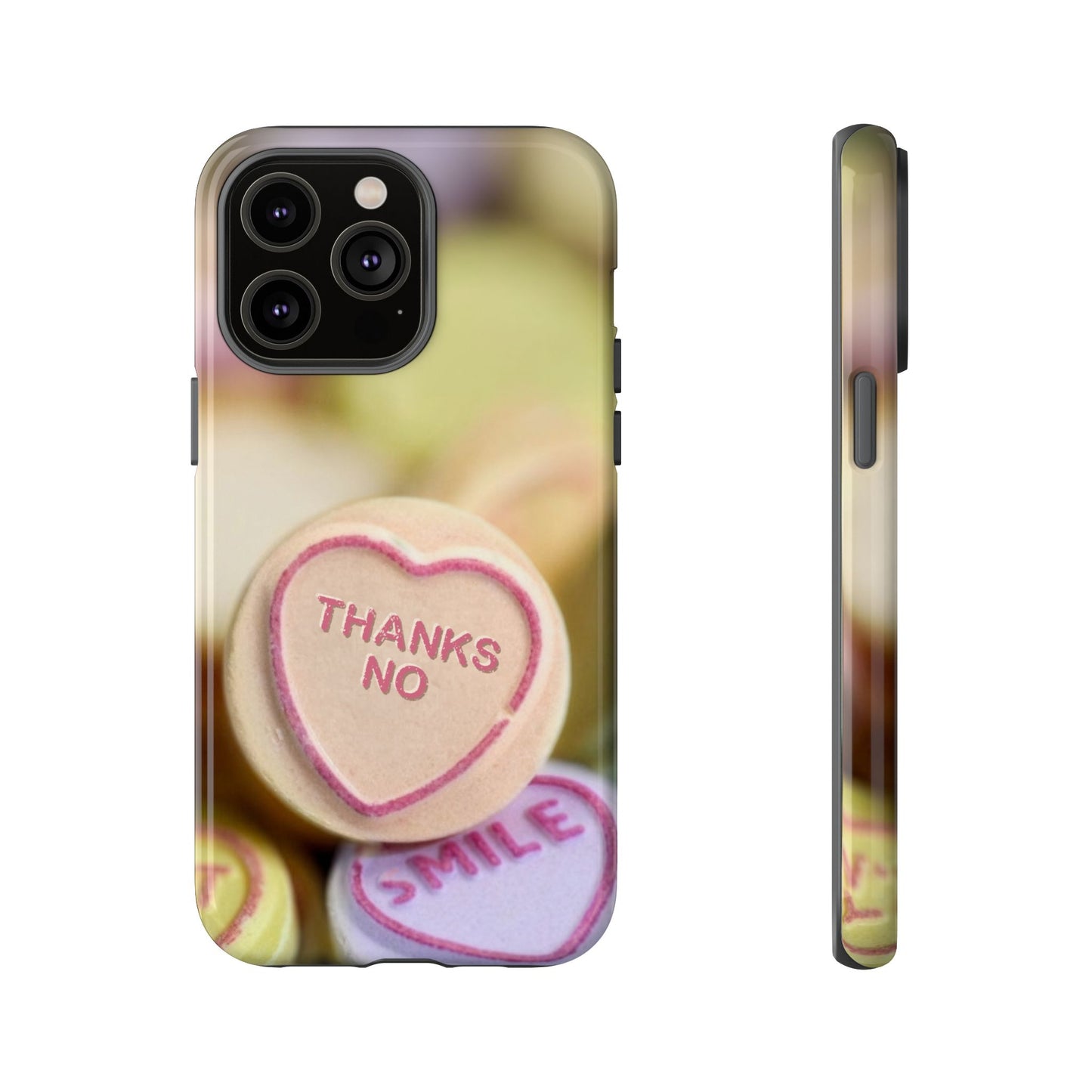 Personalised Love Heart Tough Case for Apple iPhone, Samsung Galaxy and Google Pixel.