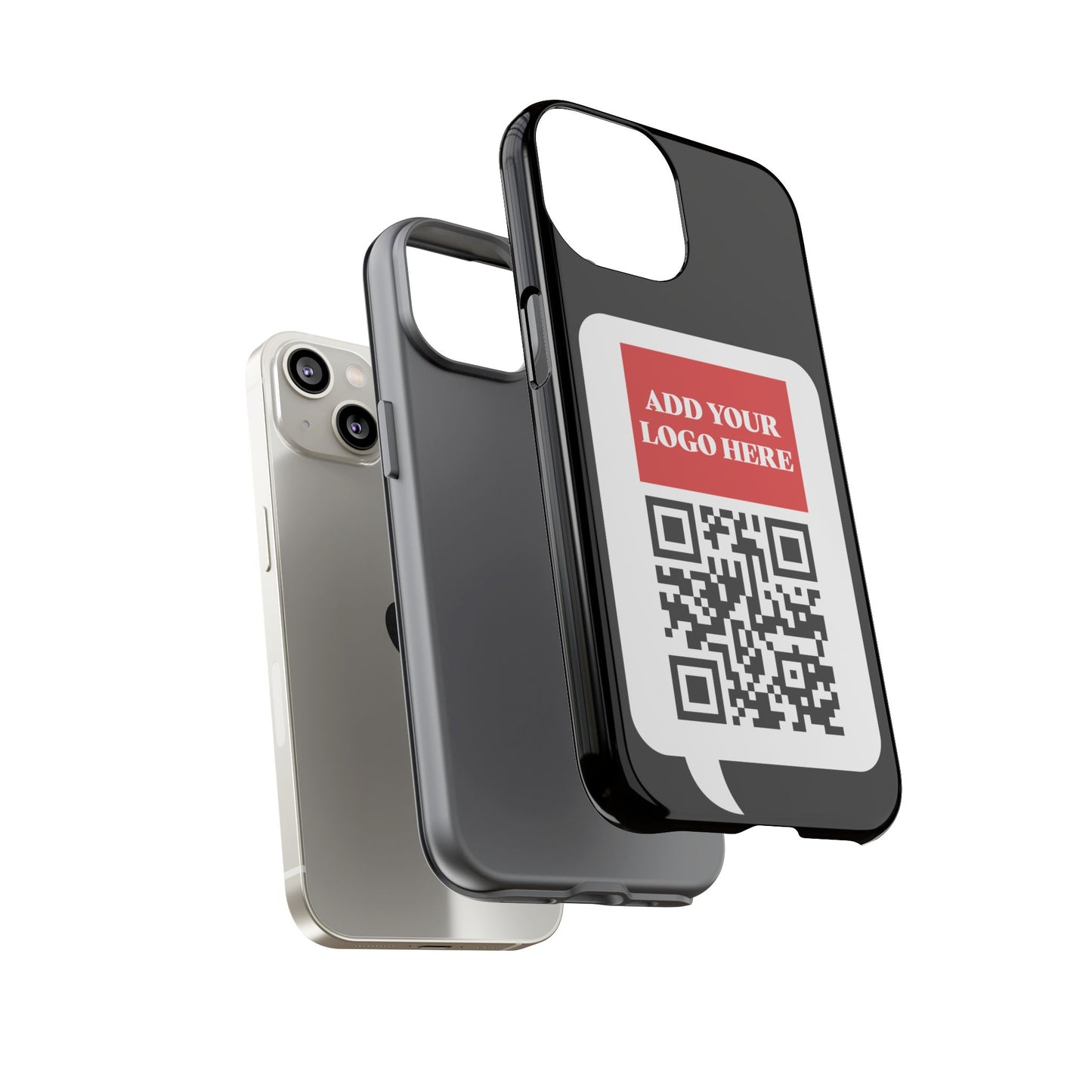 Custom QR Code and Logo Tough Phone Case — Contact Case