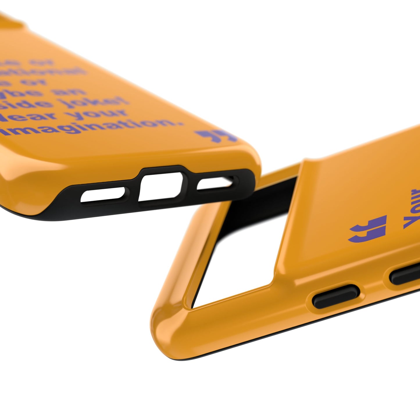 Quote Tough Phone Case — Customisable Inspirational Text Protective Cover for Apple iPhone, Samsung Galaxy and Google Pixel.