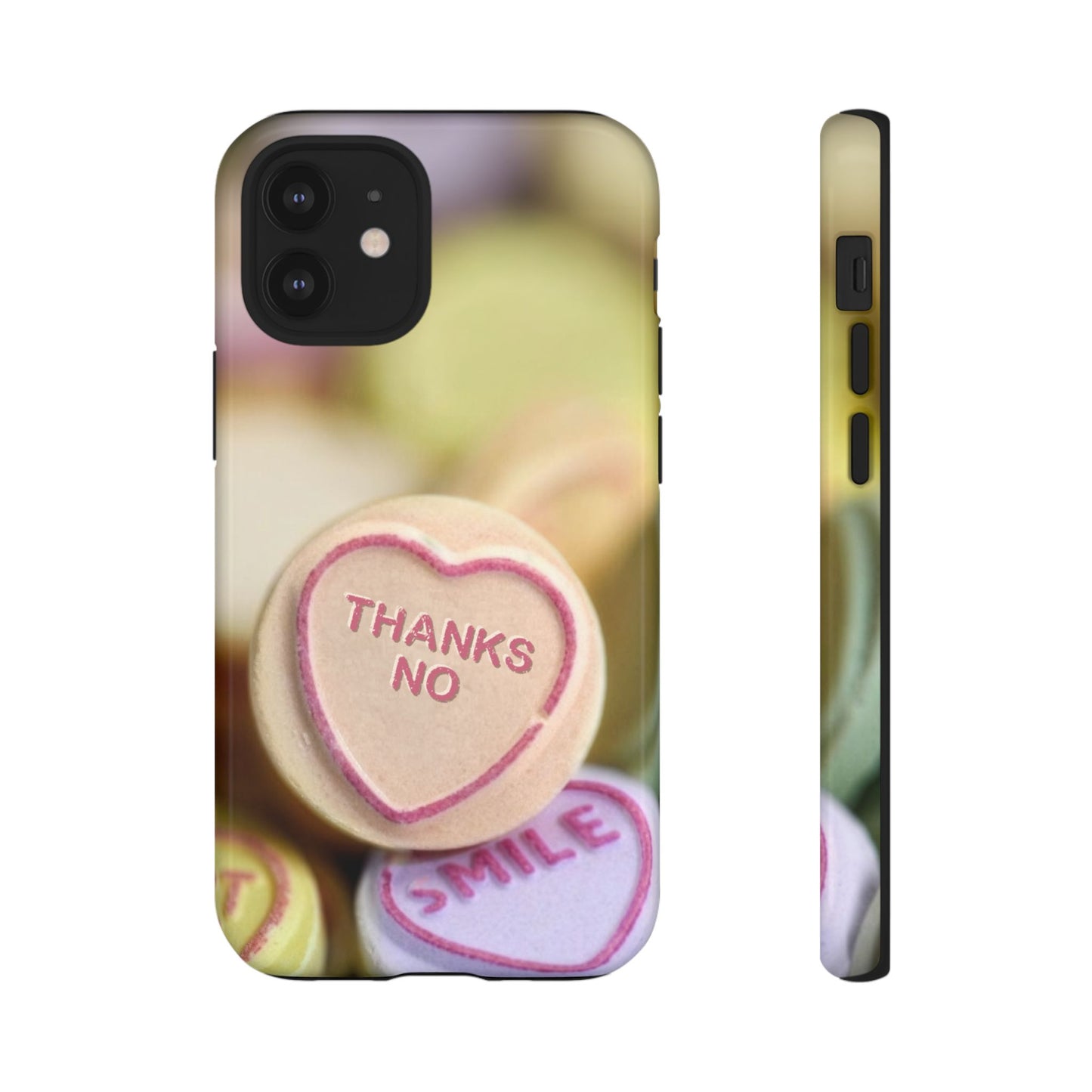 Personalised Love Heart Tough Case for Apple iPhone, Samsung Galaxy and Google Pixel.