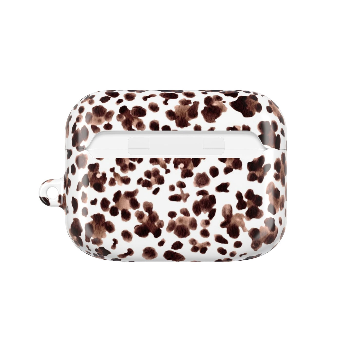 Leopard Print Watercolour AirPod Case — Brown Leopard Print Protective Cover