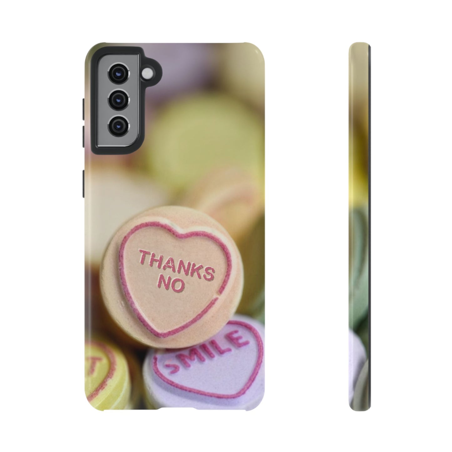 Personalised Love Heart Tough Case for Apple iPhone, Samsung Galaxy and Google Pixel.