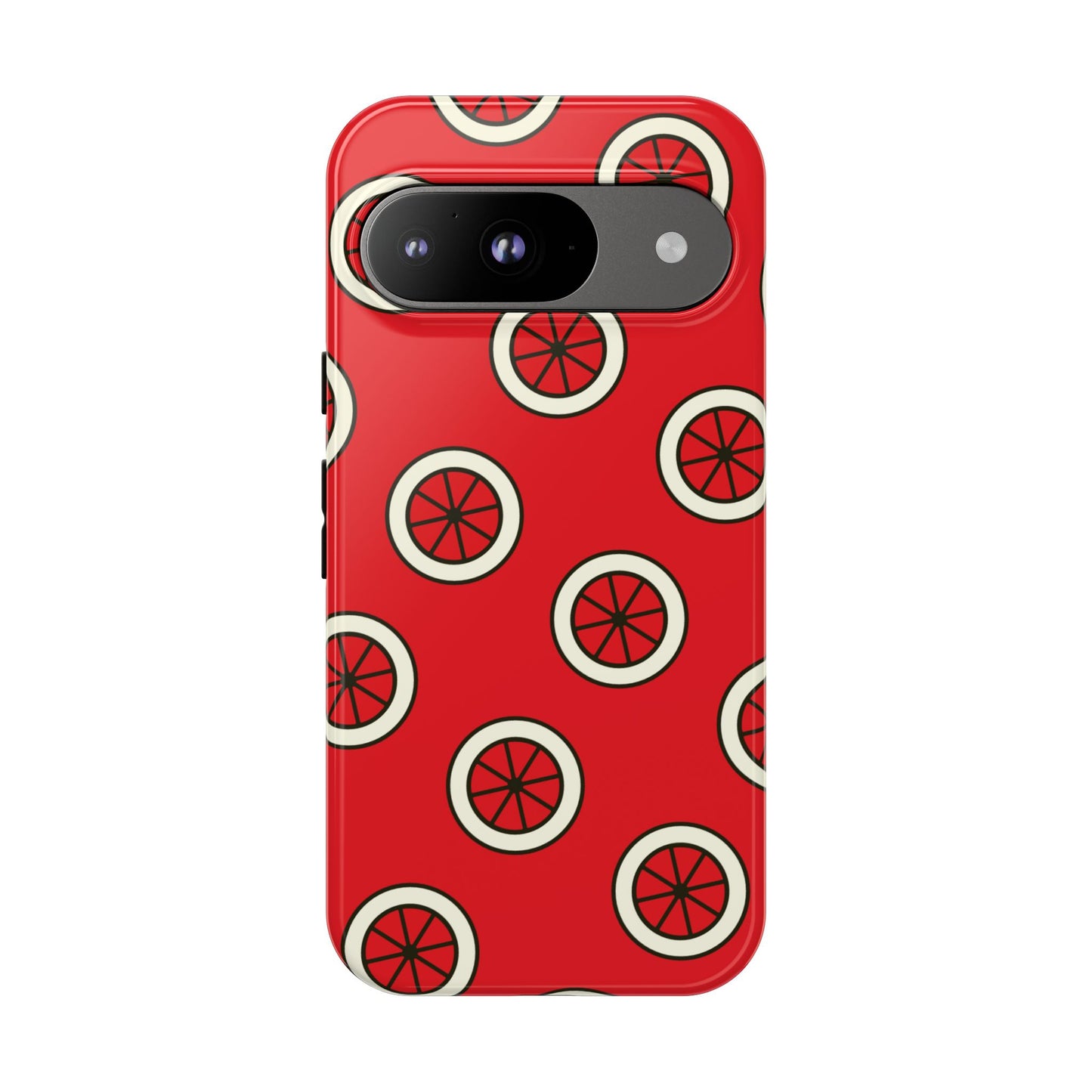 Red Citrus Pattern Phone Case — Protective Tough Phone Cover