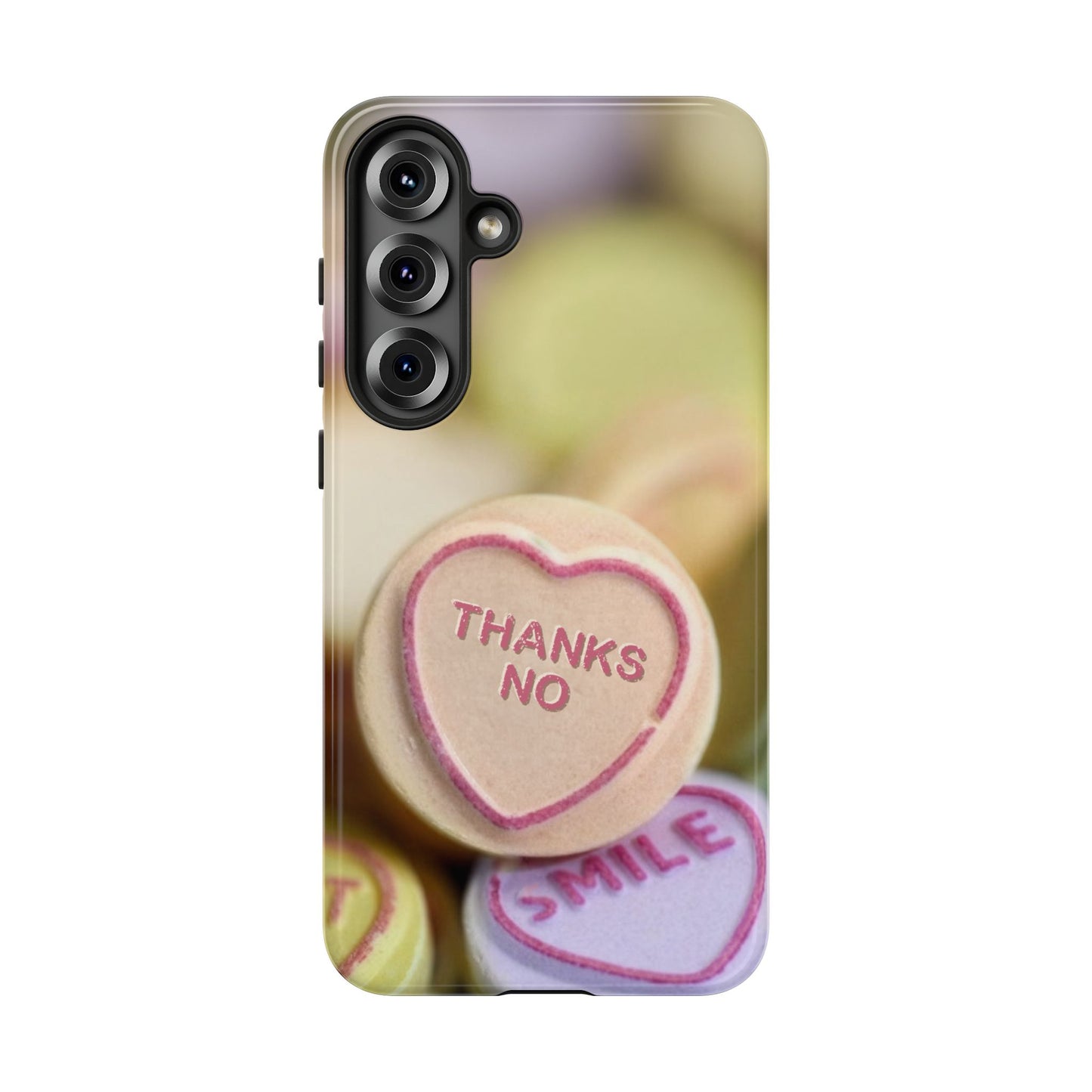 Personalised Love Heart Tough Case for Apple iPhone, Samsung Galaxy and Google Pixel.