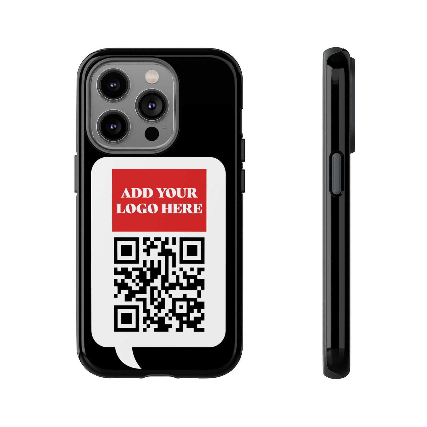 Custom QR Code and Logo Tough Phone Case — Contact Case