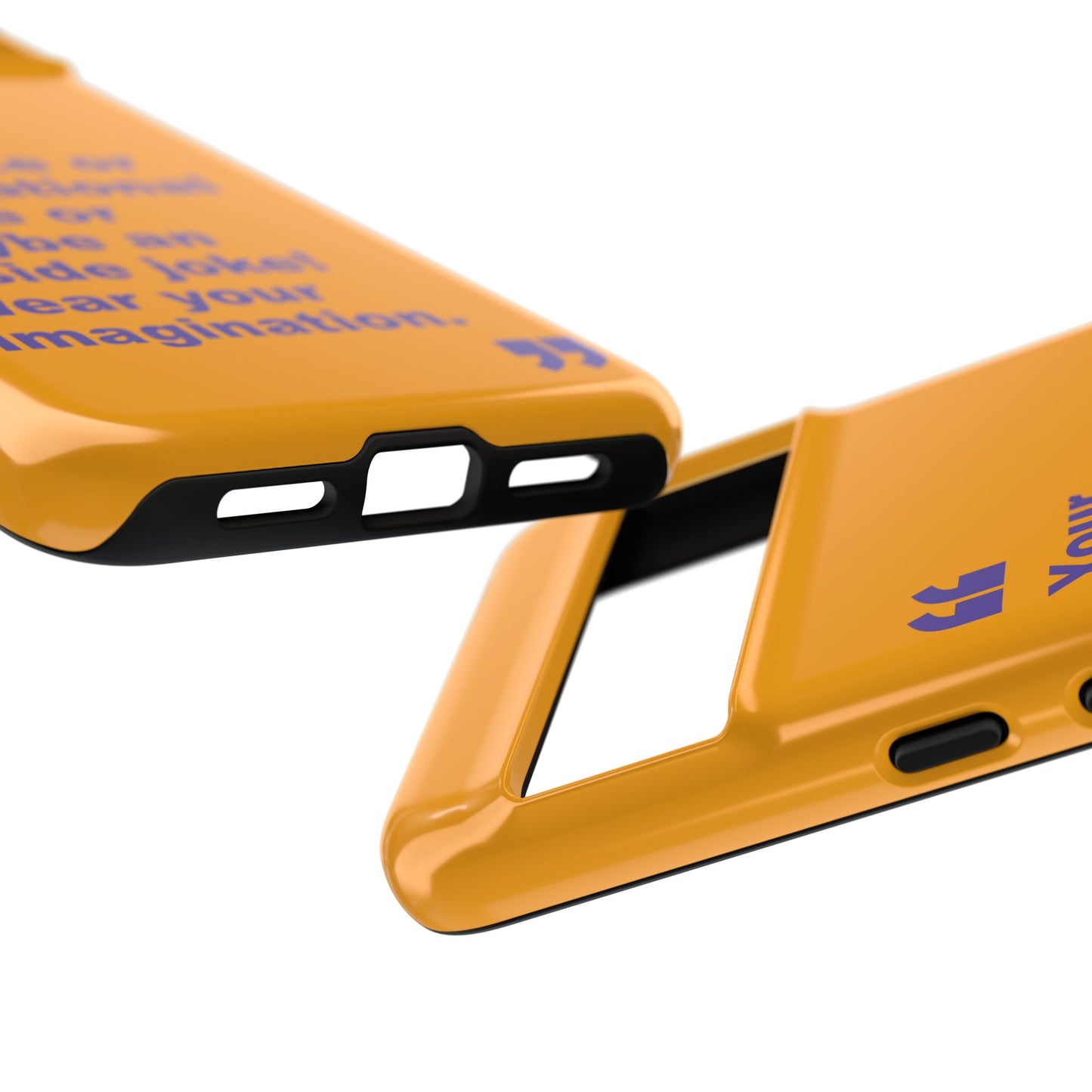 Quote Tough Phone Case — Customisable Inspirational Text Protective Cover for Apple iPhone, Samsung Galaxy and Google Pixel.