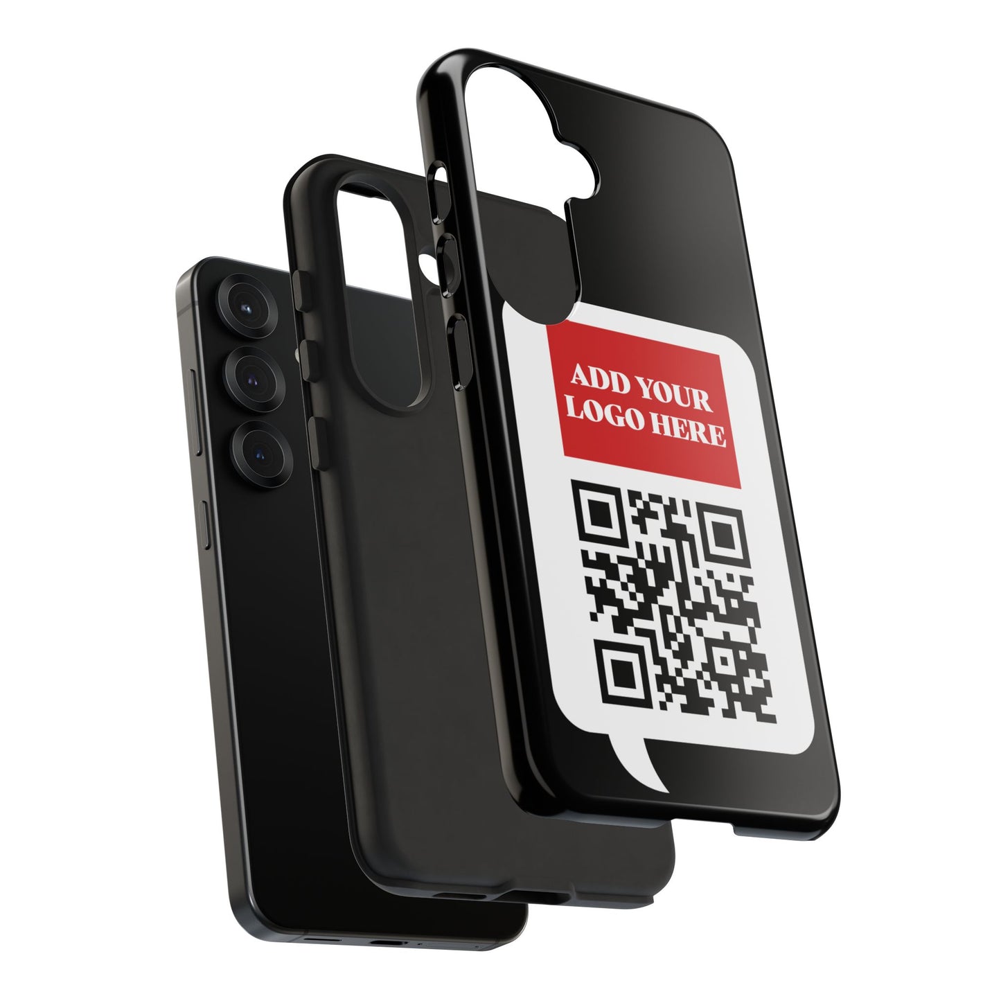 Custom QR Code and Logo Tough Phone Case — Contact Case