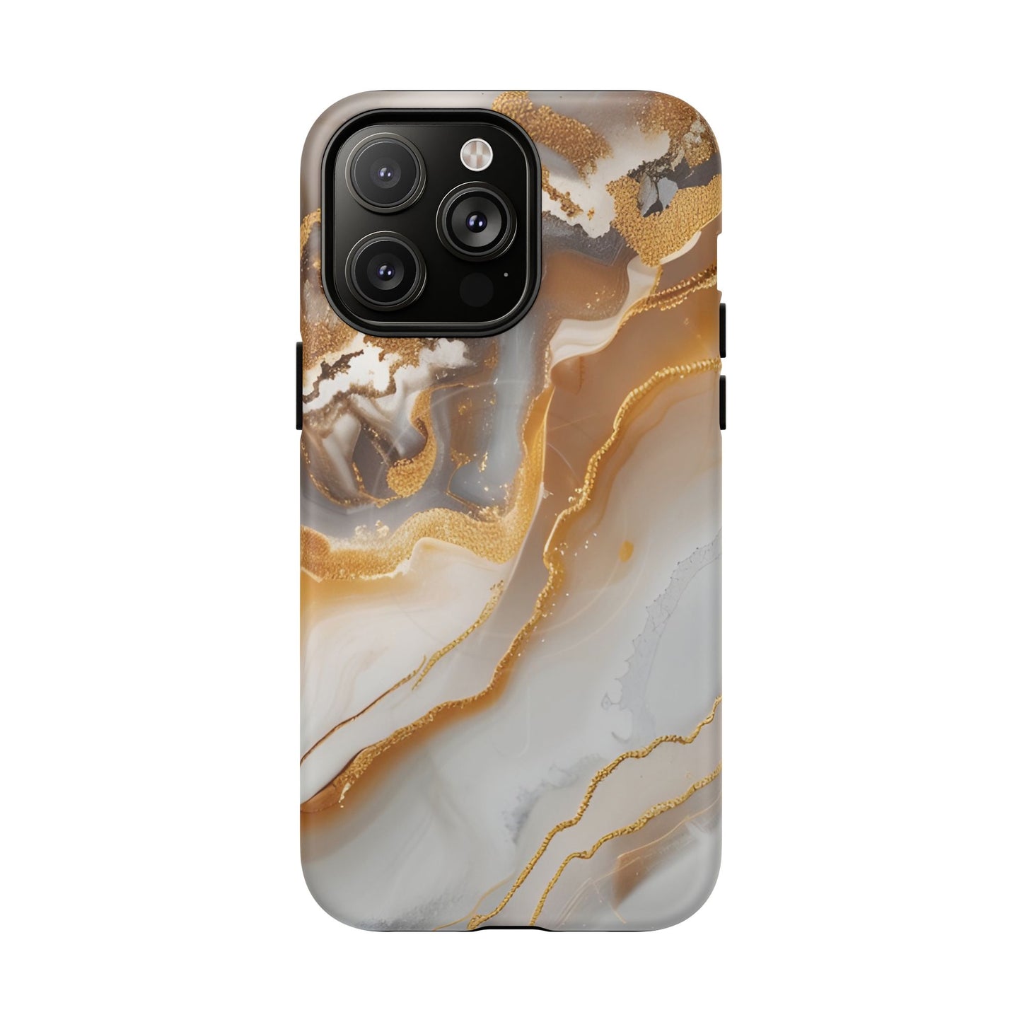 Marble and Gold Magnetic Phone Case — Marble and Gold Tough Protective MagSafe Case
