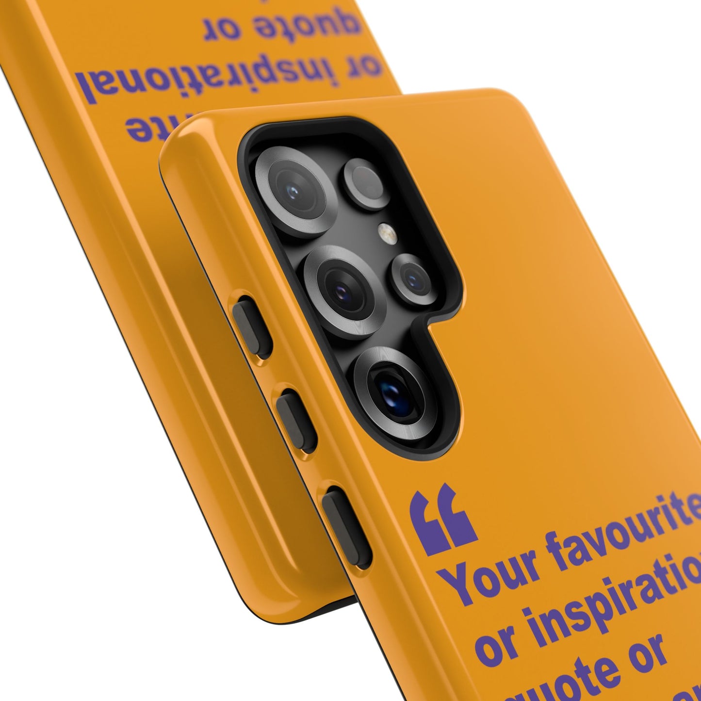 Quote Tough Phone Case — Customisable Inspirational Text Protective Cover for Apple iPhone, Samsung Galaxy and Google Pixel.