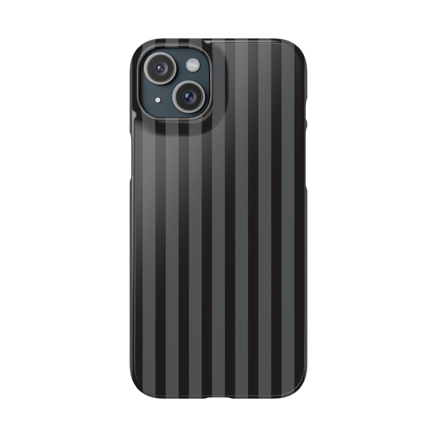 Black Vertical Stripe Snap Phone Case – Slim Protective Cover