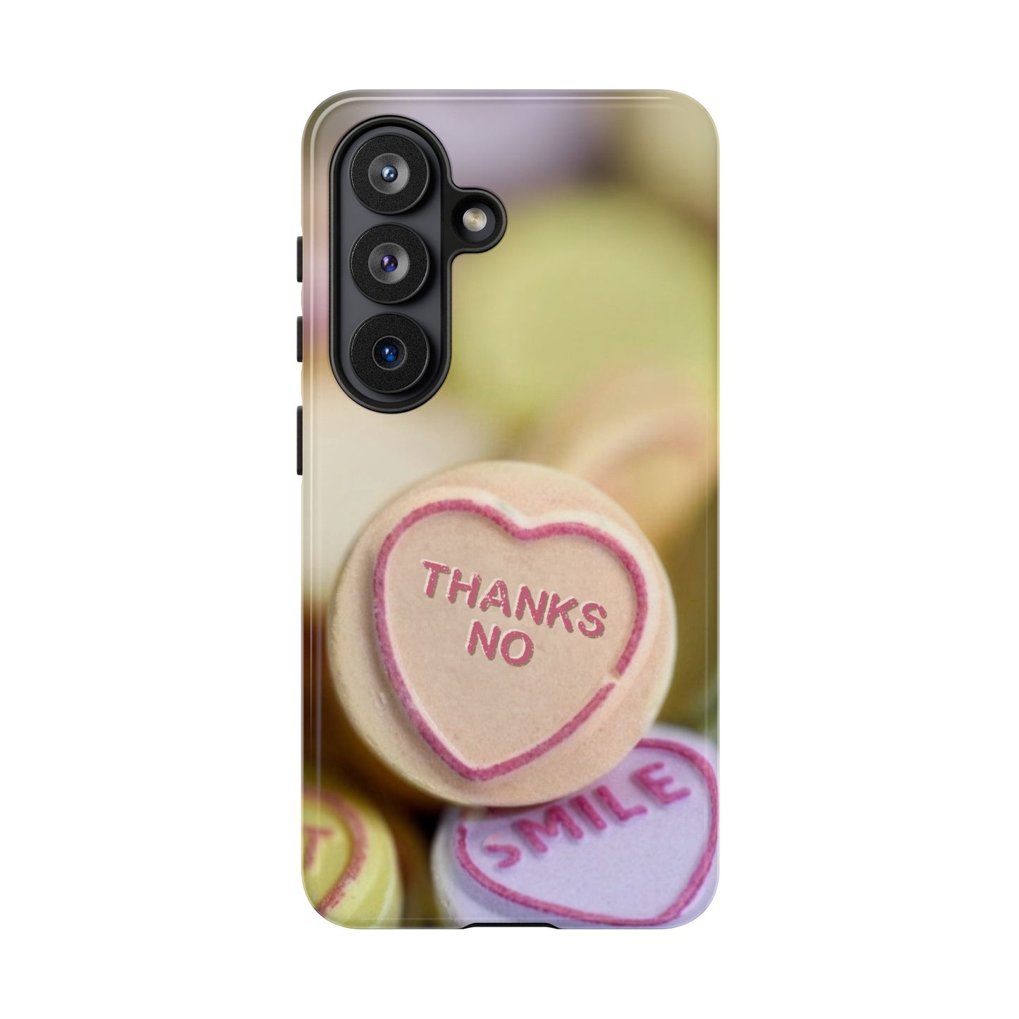 Personalised Love Heart Tough Case for Apple iPhone, Samsung Galaxy and Google Pixel.