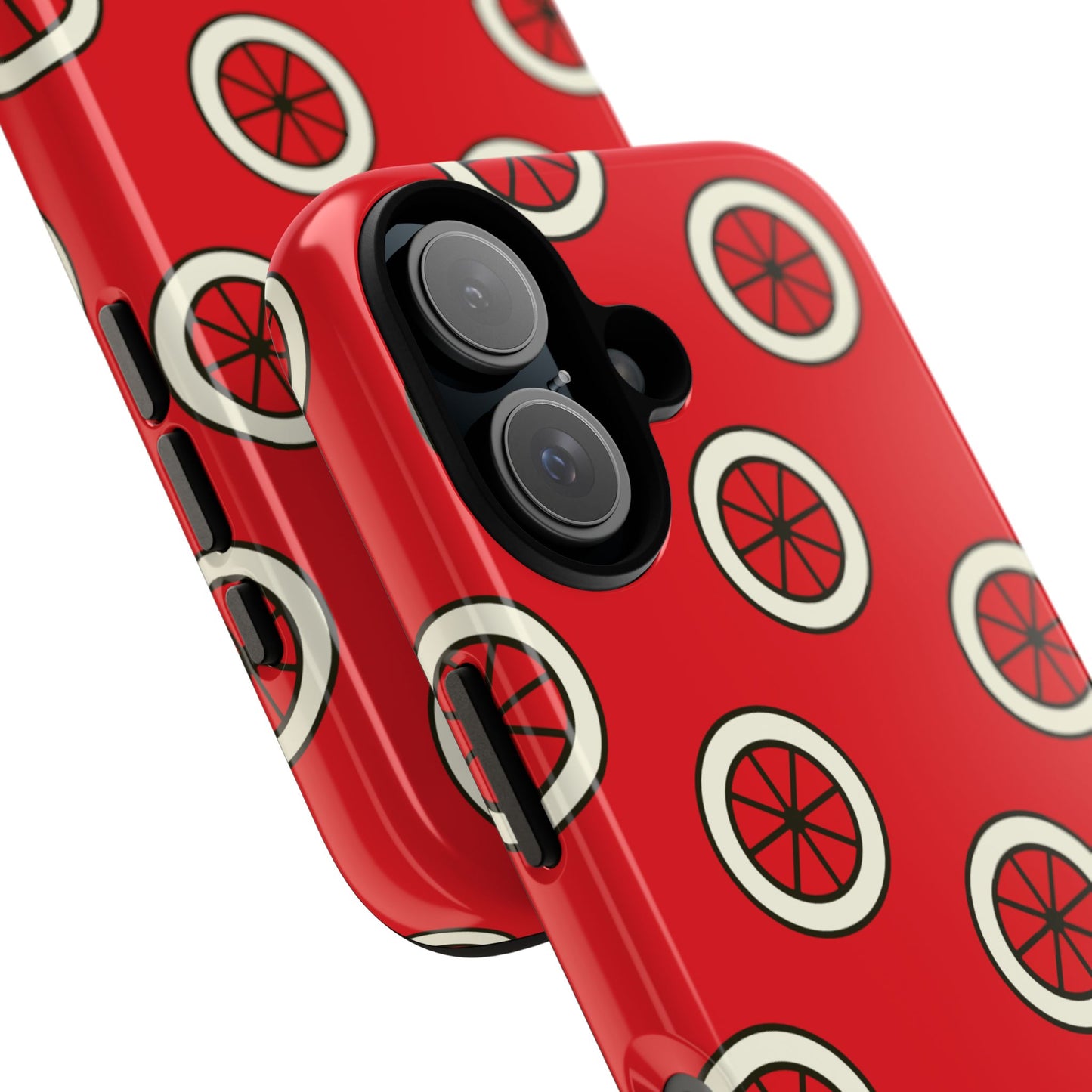 Red Citrus Pattern Phone Case — Protective Tough Phone Cover
