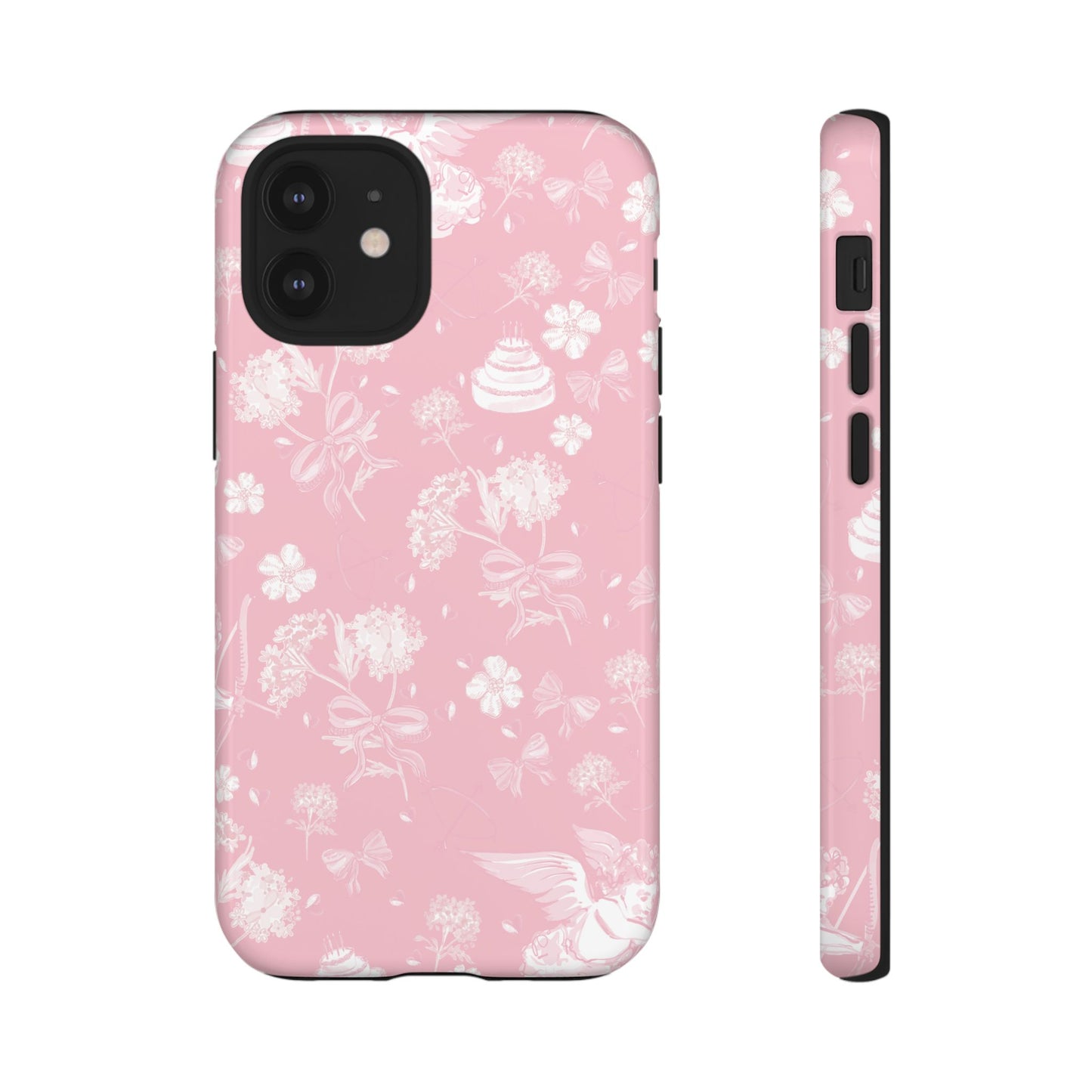 Floral Pink Tough Phone Case – Lightweight Protective Cover