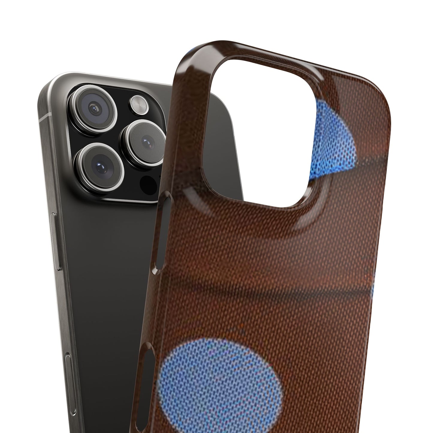 Polka Dot Snap Phone Case for Apple iPhone, Samsung Galaxy and Google Pixel.