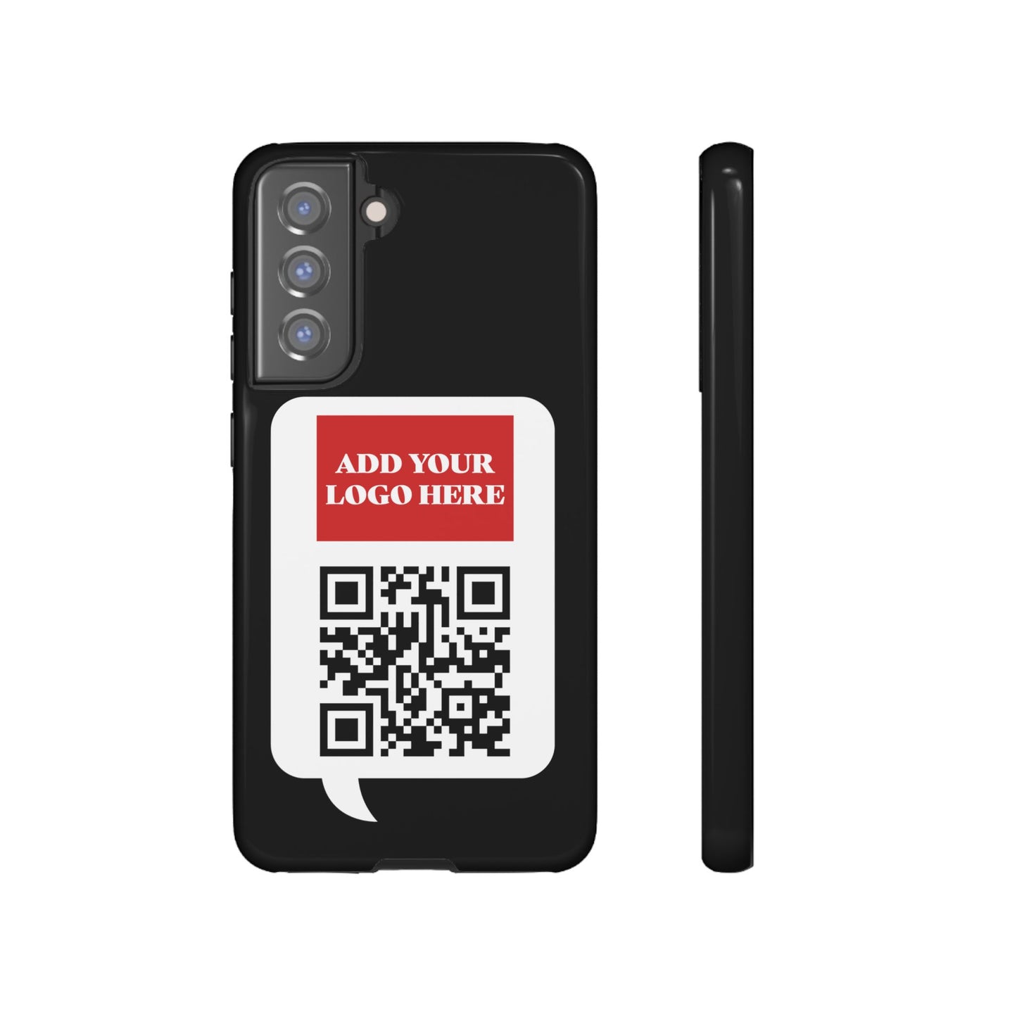 Custom QR Code and Logo Tough Phone Case — Contact Case
