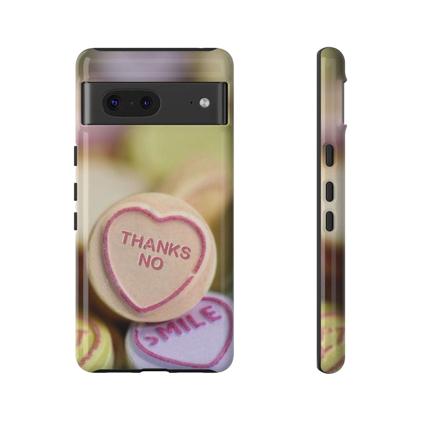 Personalised Love Heart Tough Case for Apple iPhone, Samsung Galaxy and Google Pixel.