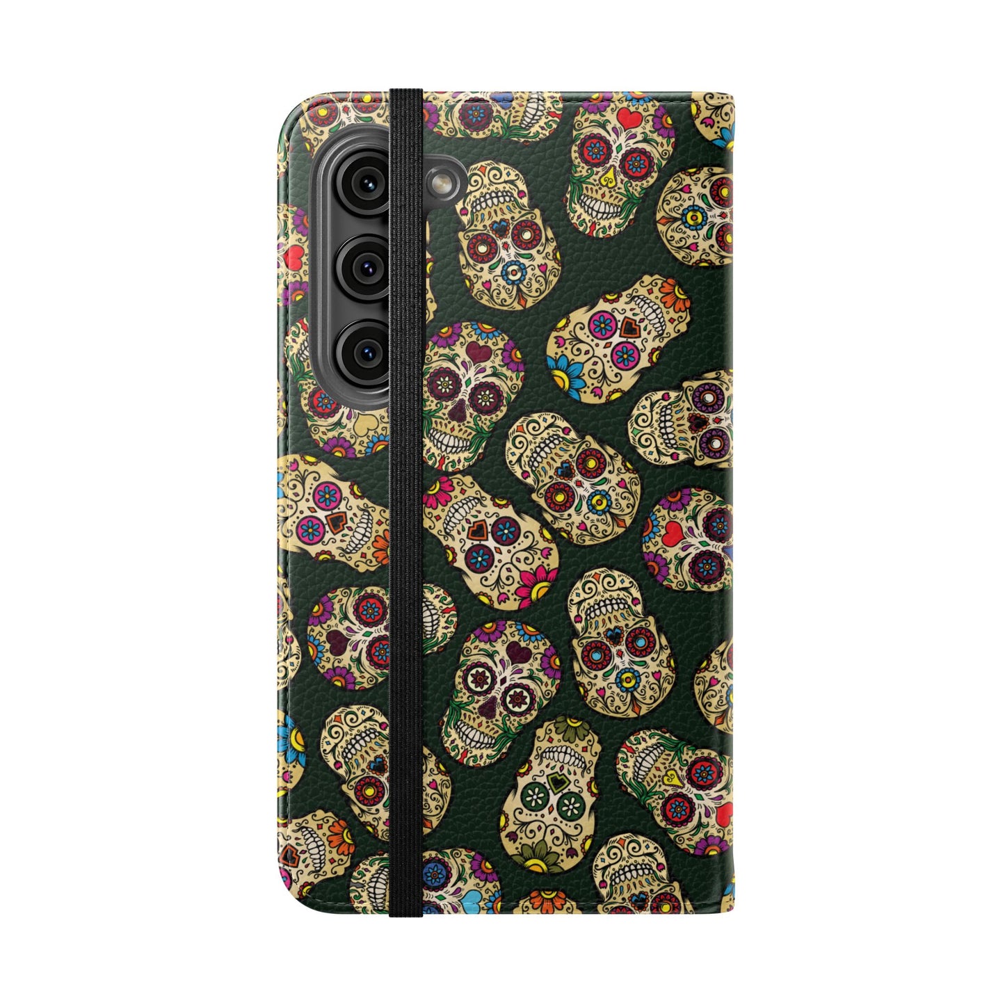 Sugar Skulls Flip Phone Case — Flip Wallet Cover
