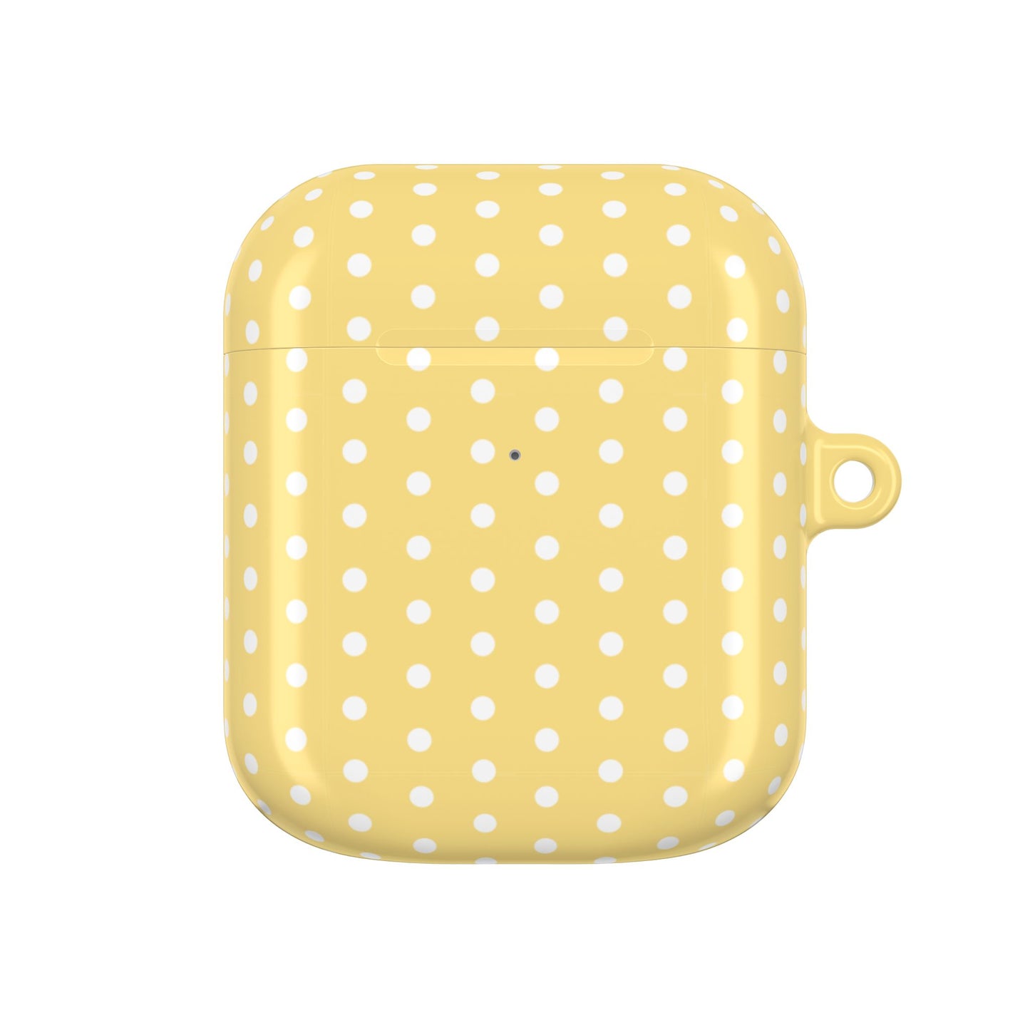 Yellow White Polka Dot AirPod Case — Classic Yellow White Polka Dot Protective Cover
