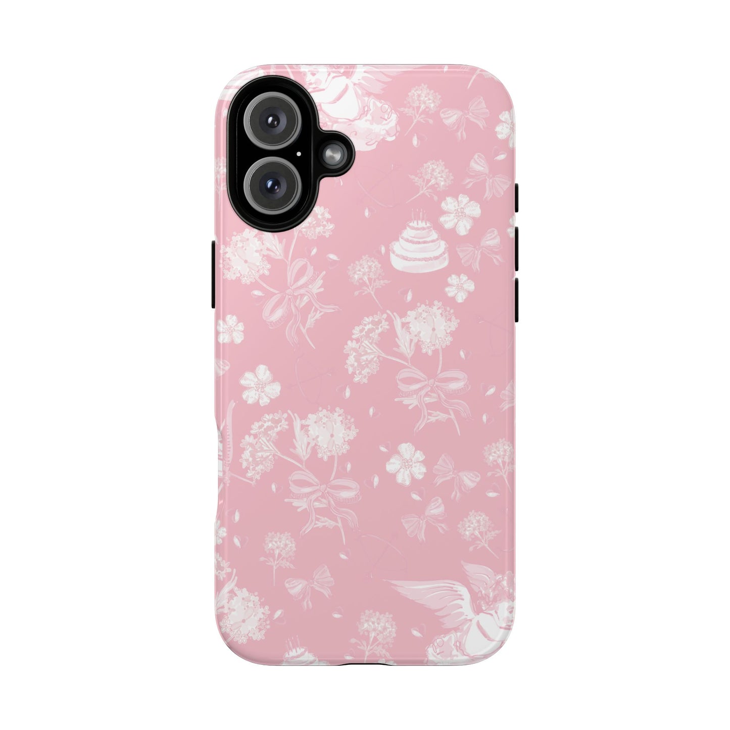 Floral Pink Tough Phone Case – Lightweight Protective Cover