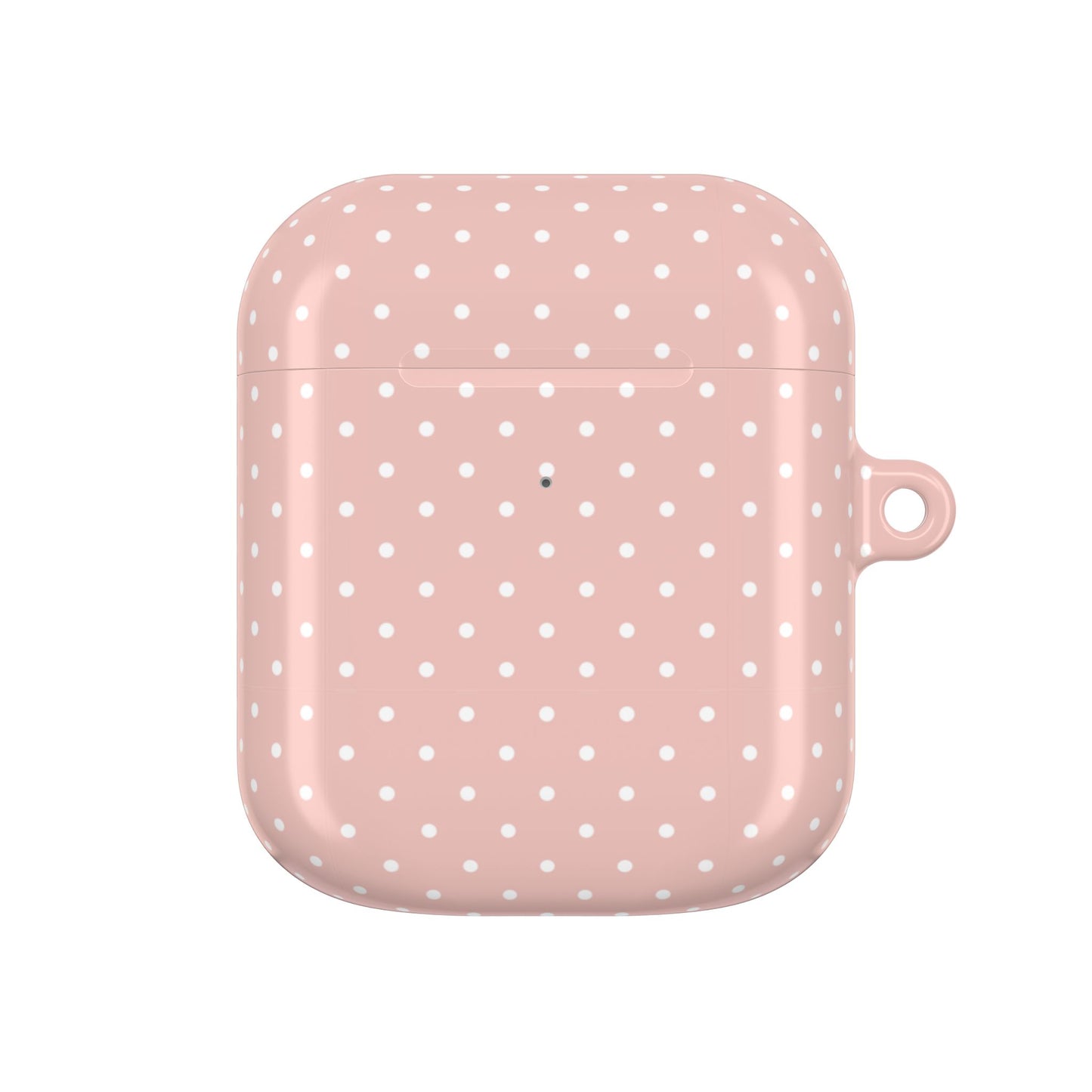 Pastel Pink Polka Dot AirPod Case — Classic Pastel Pink Polka Dot Protective Cover