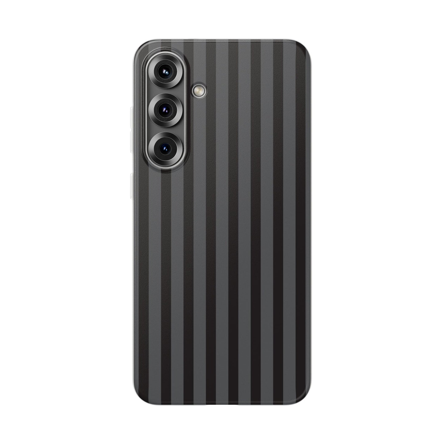 Black Stripe Flexible Phone Case for Apple iPhone, Samsung Galaxy.