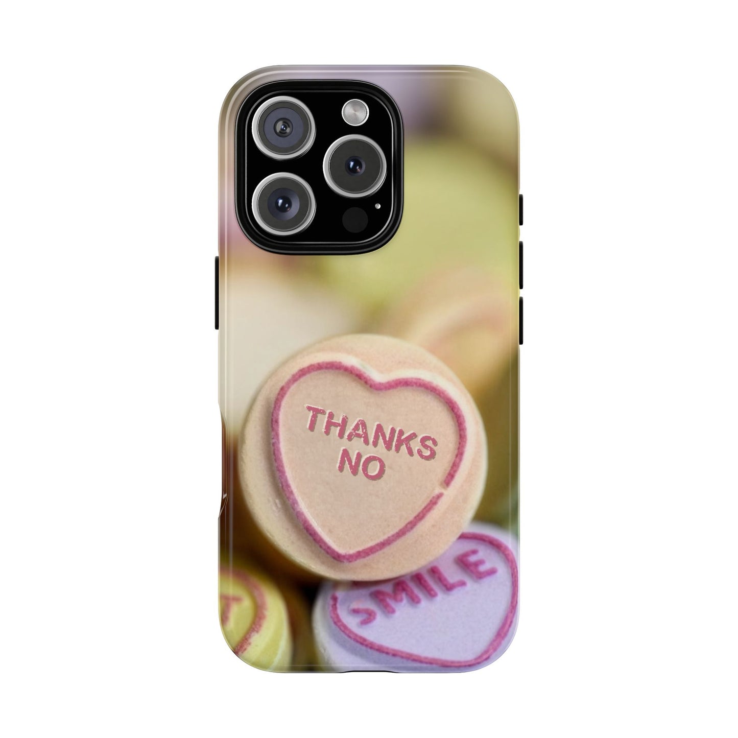 Personalised Love Heart Tough Case for Apple iPhone, Samsung Galaxy and Google Pixel.