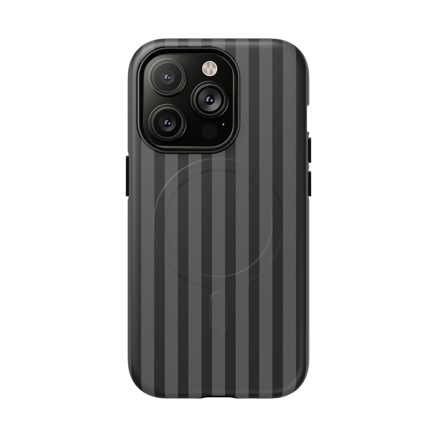 Magnetic Tough Phone Case — Black Stripe Protective Cover