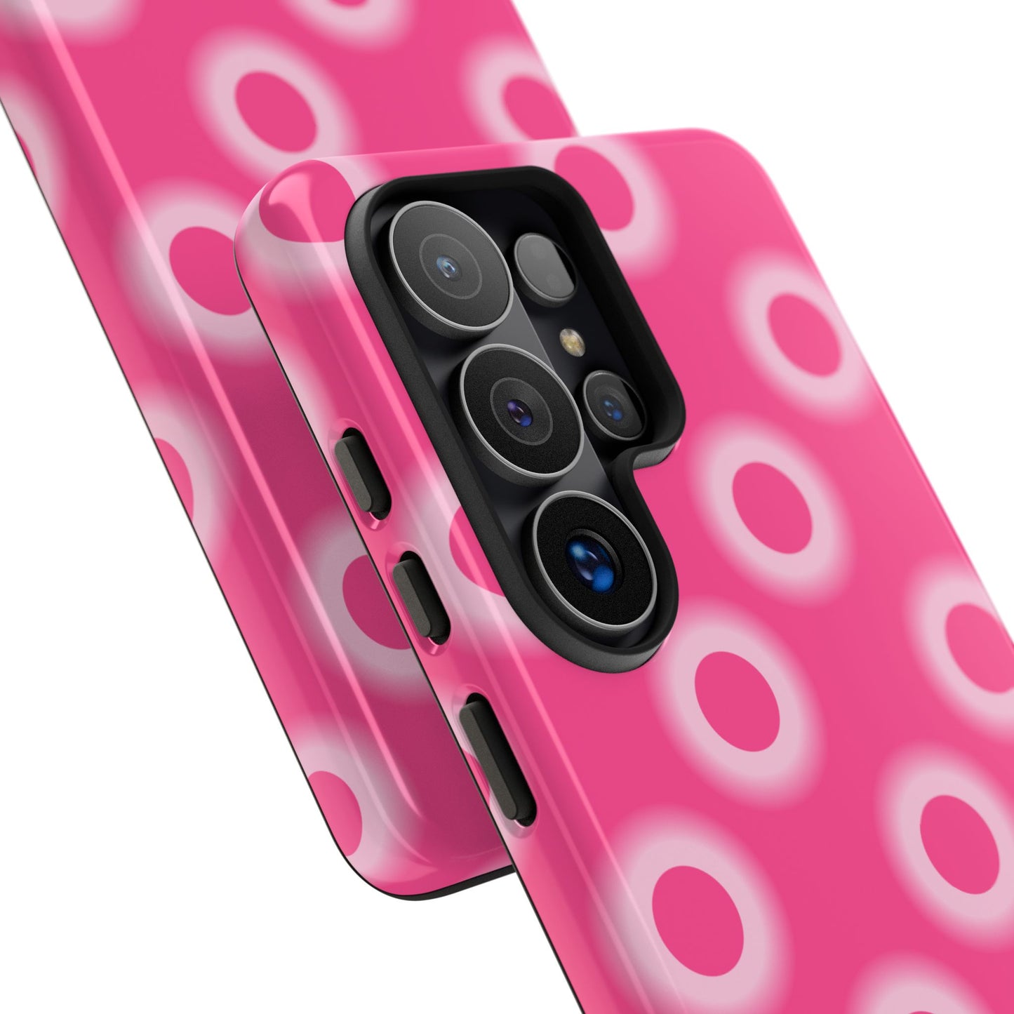 Pink Retro Dot Tough Phone Case