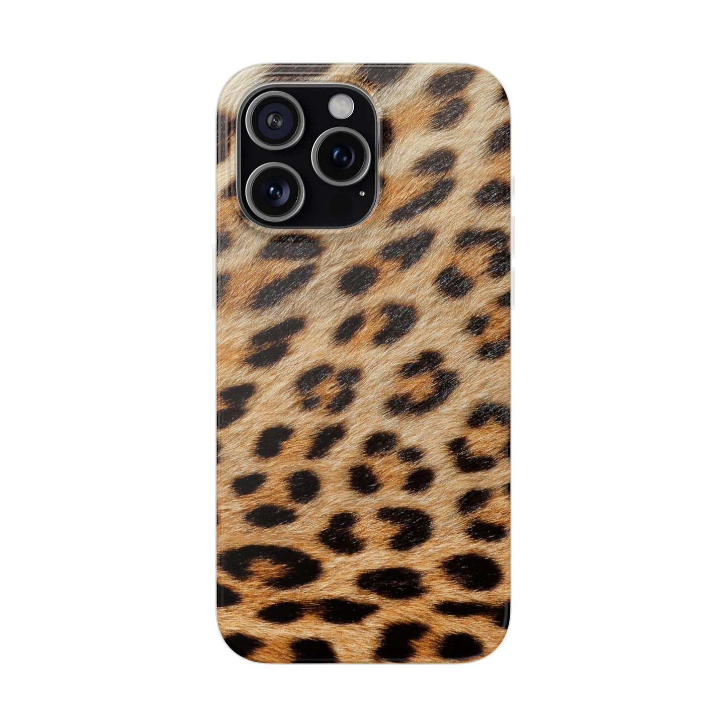 Leopard Print Flexi Phone Case — Soft-Touch Animal Print cover for Apple iPhone and Samsung Galaxy.