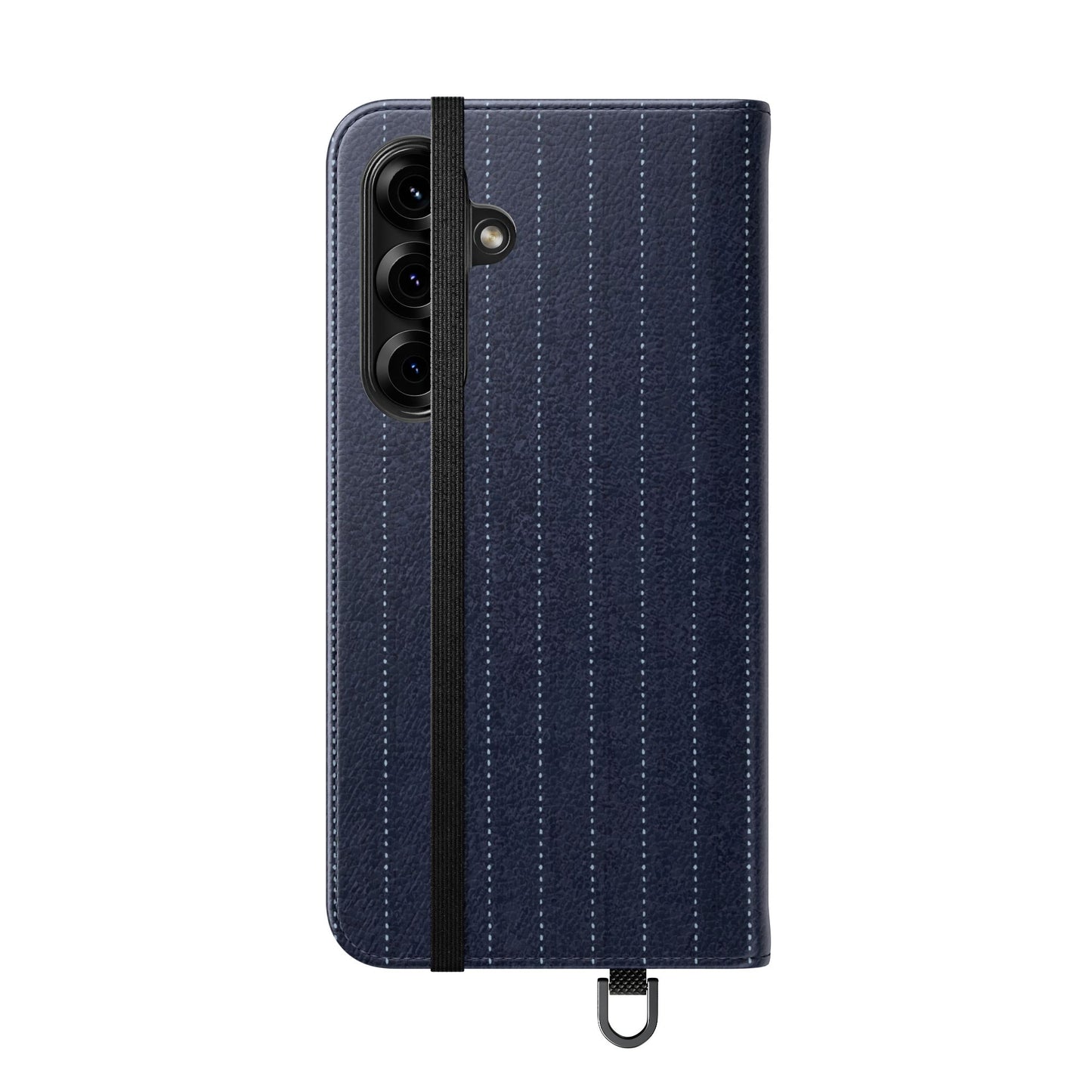 Pinstripe Flip Phone Case — Wallet Folio with Card Slots