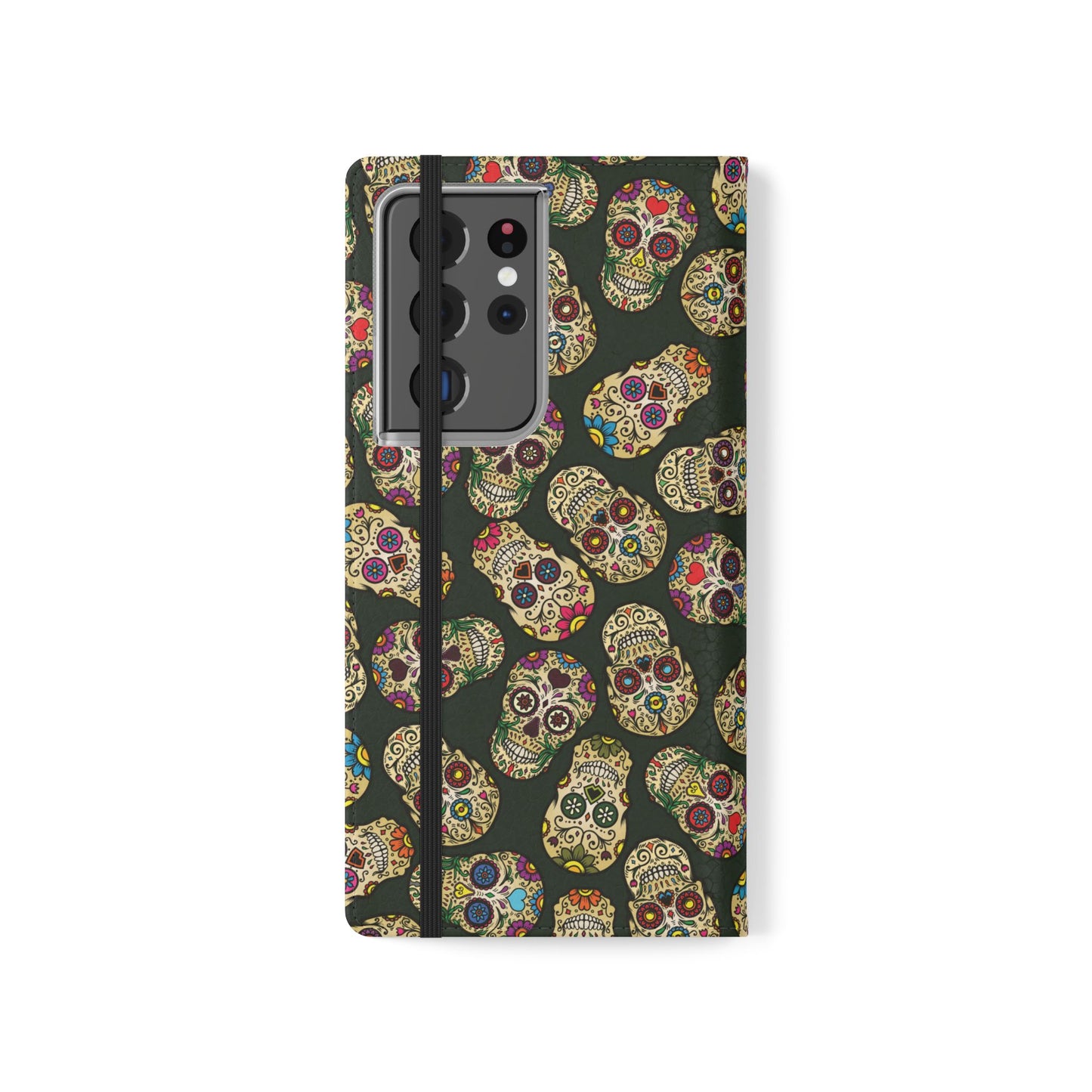 Sugar Skulls Flip Phone Case — Flip Wallet Cover